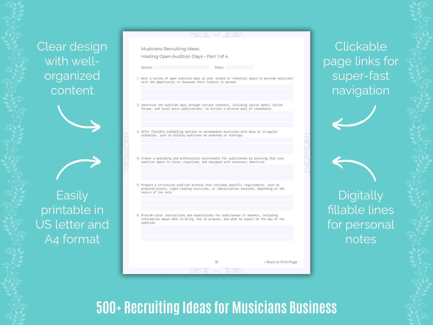 Musicians Business Templates