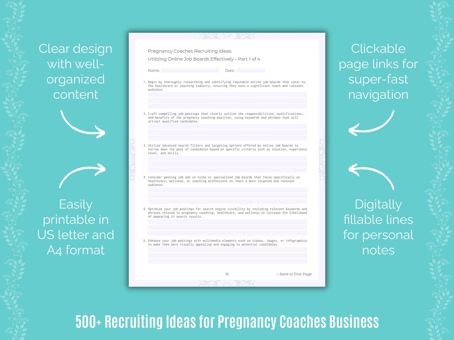 Pregnancy Coaches Business Templates