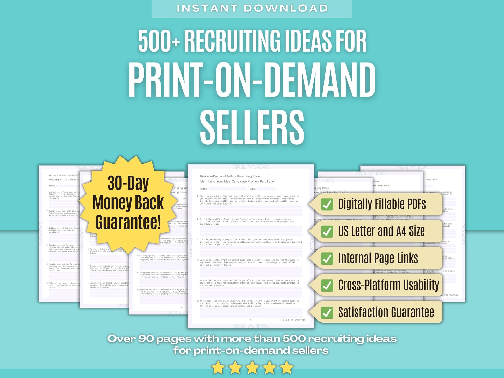 Print-on-Demand Sellers Business Workbooks