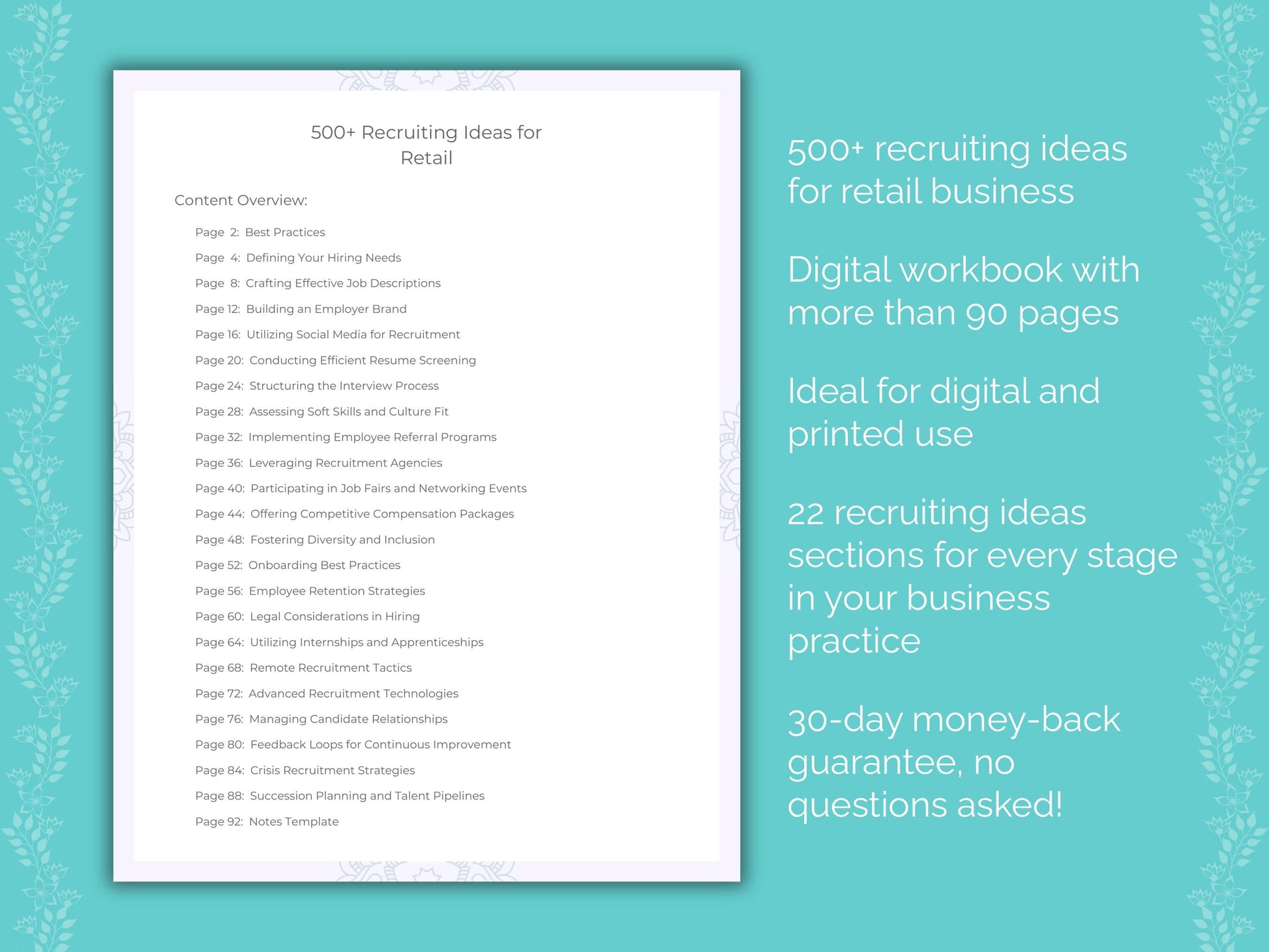 Retail Business Worksheets