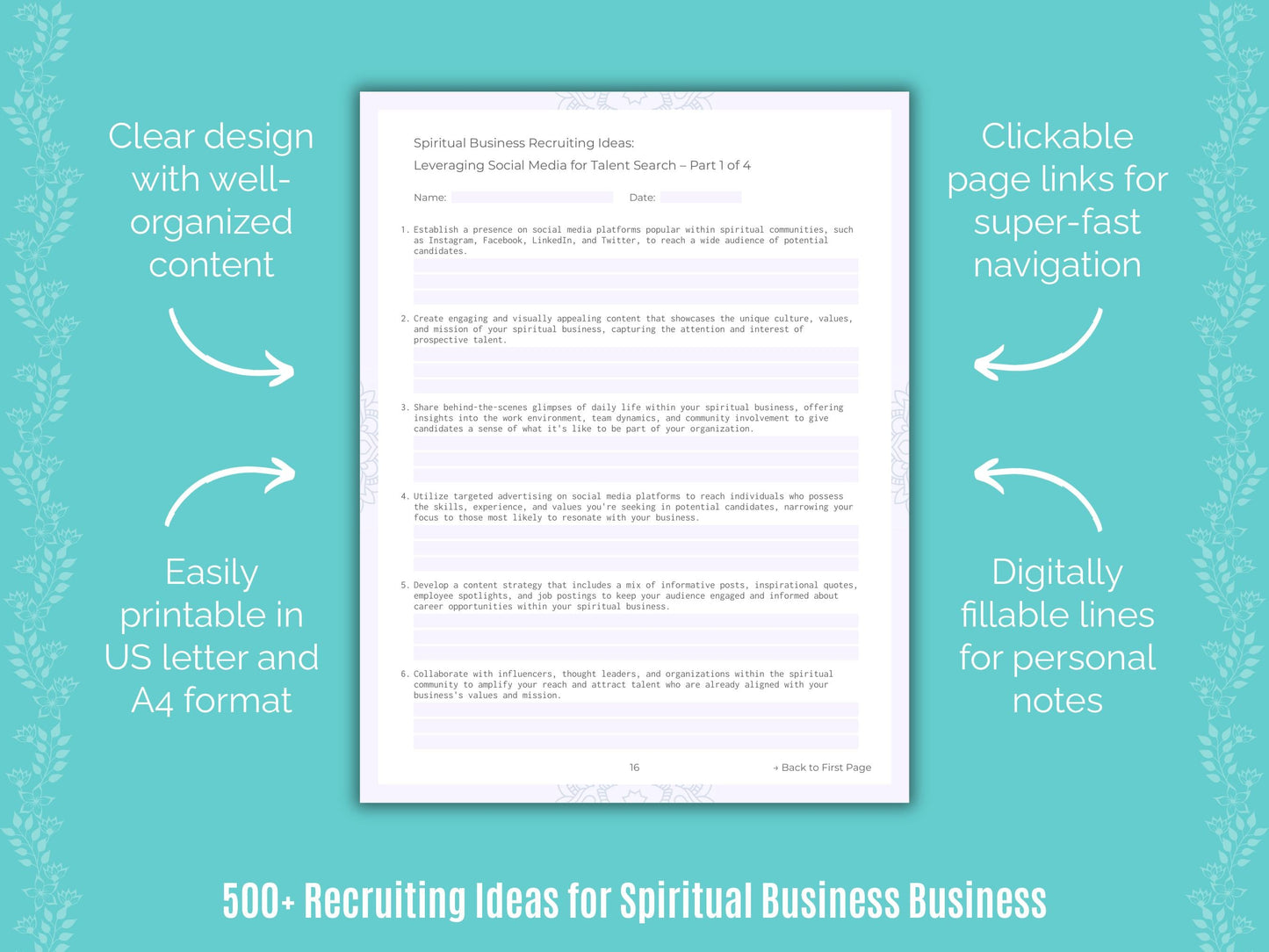 Spiritual Business Business Templates