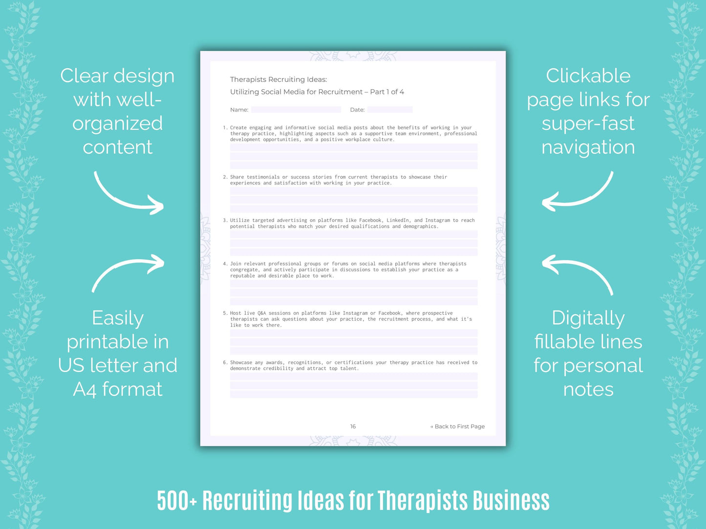 Therapists Business Templates