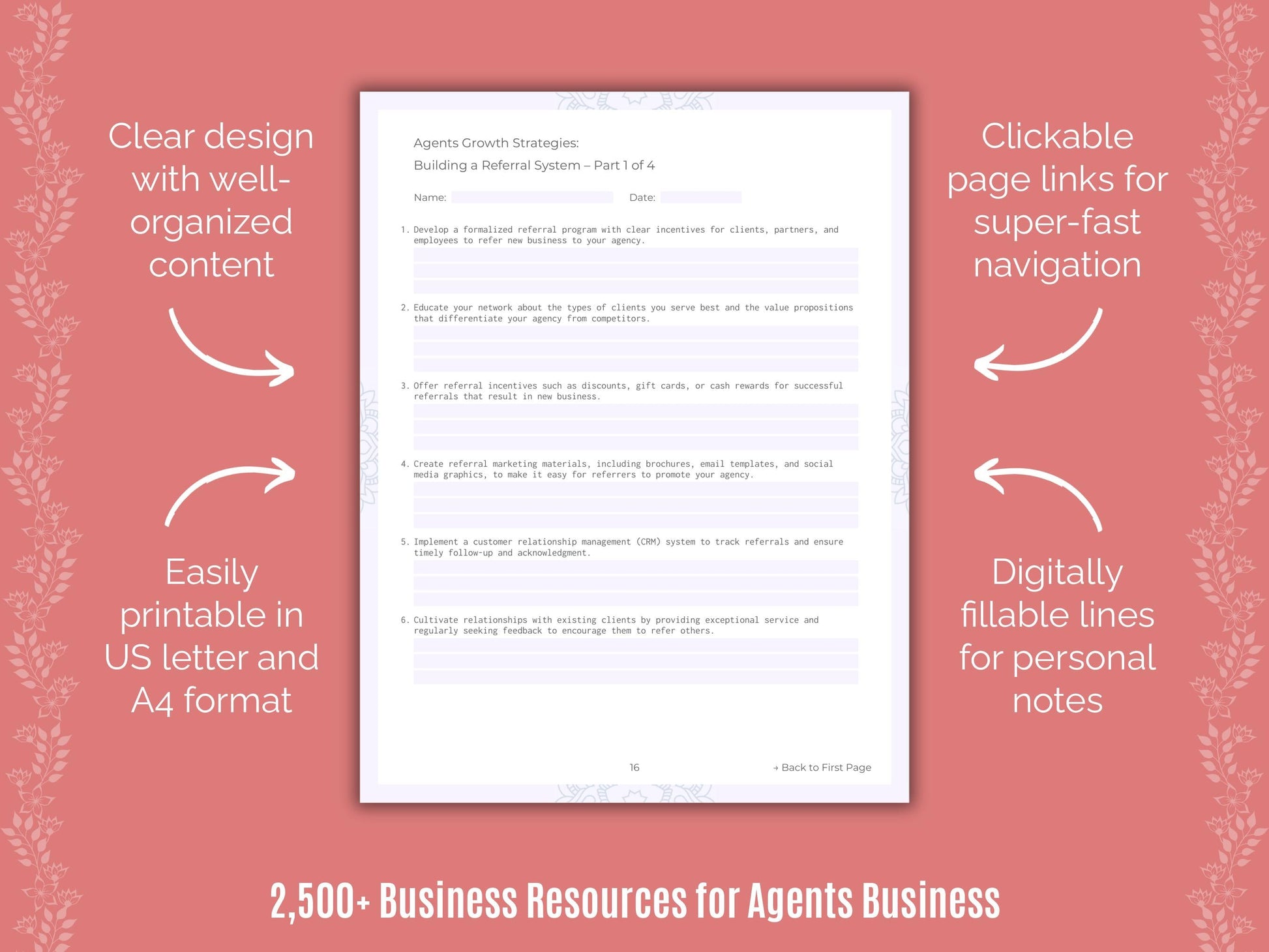 Agents Business Cheat Sheets