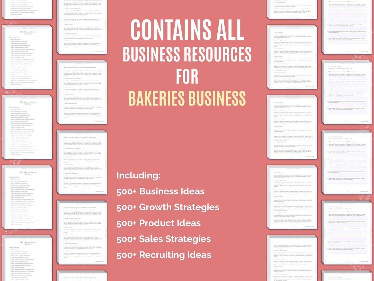 Bakeries Business Worksheets