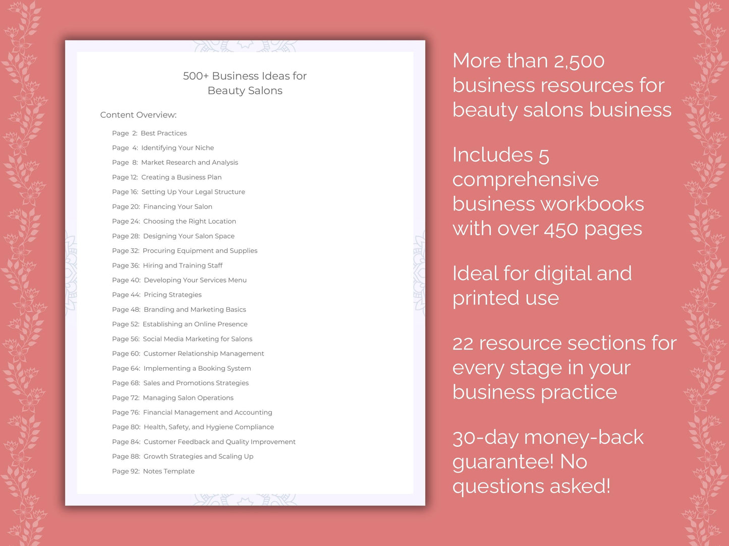 Beauty Salons Business Templates