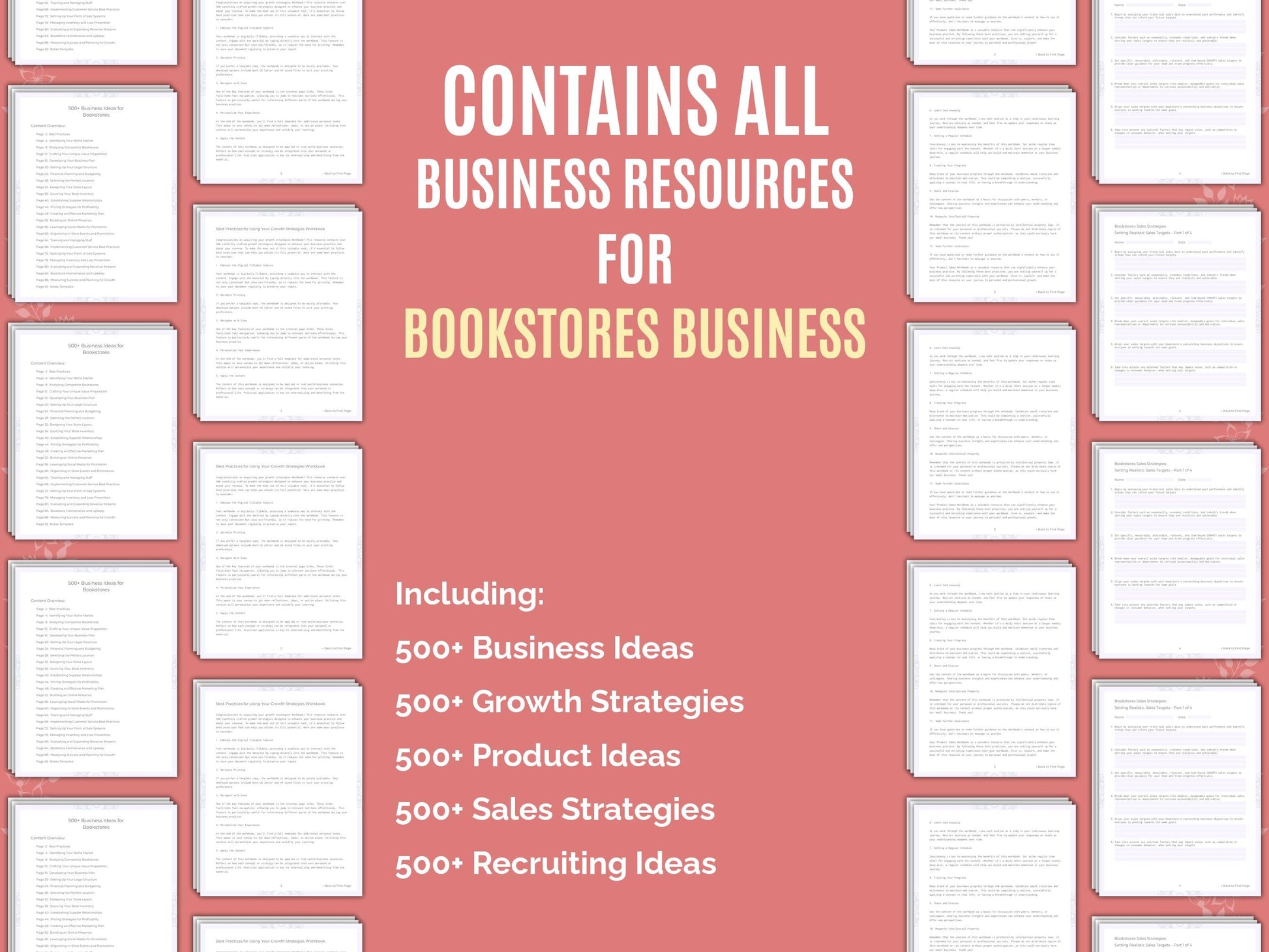 Bookstores Business Worksheets