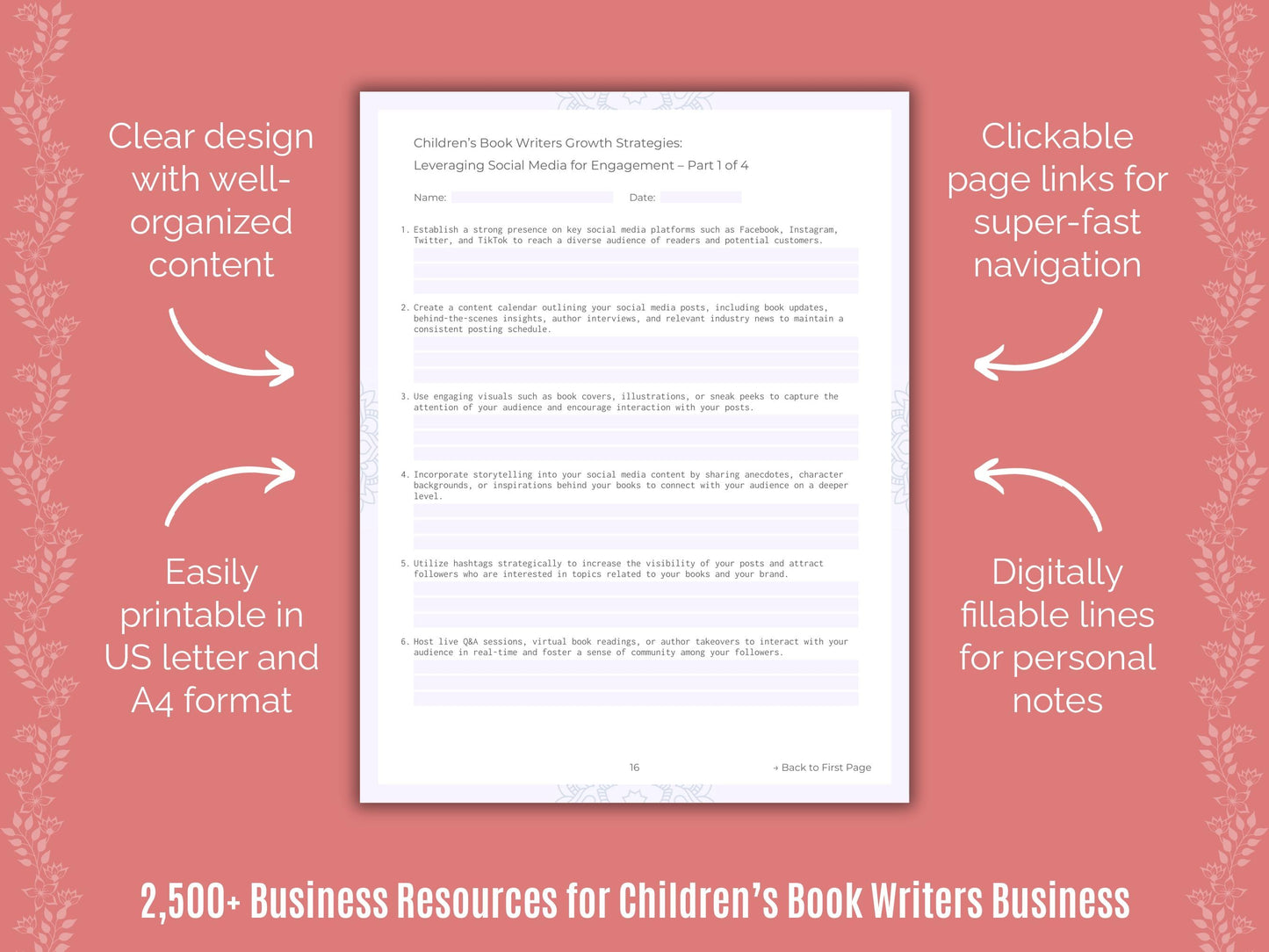 Children’s Book Writers Business Cheat Sheets