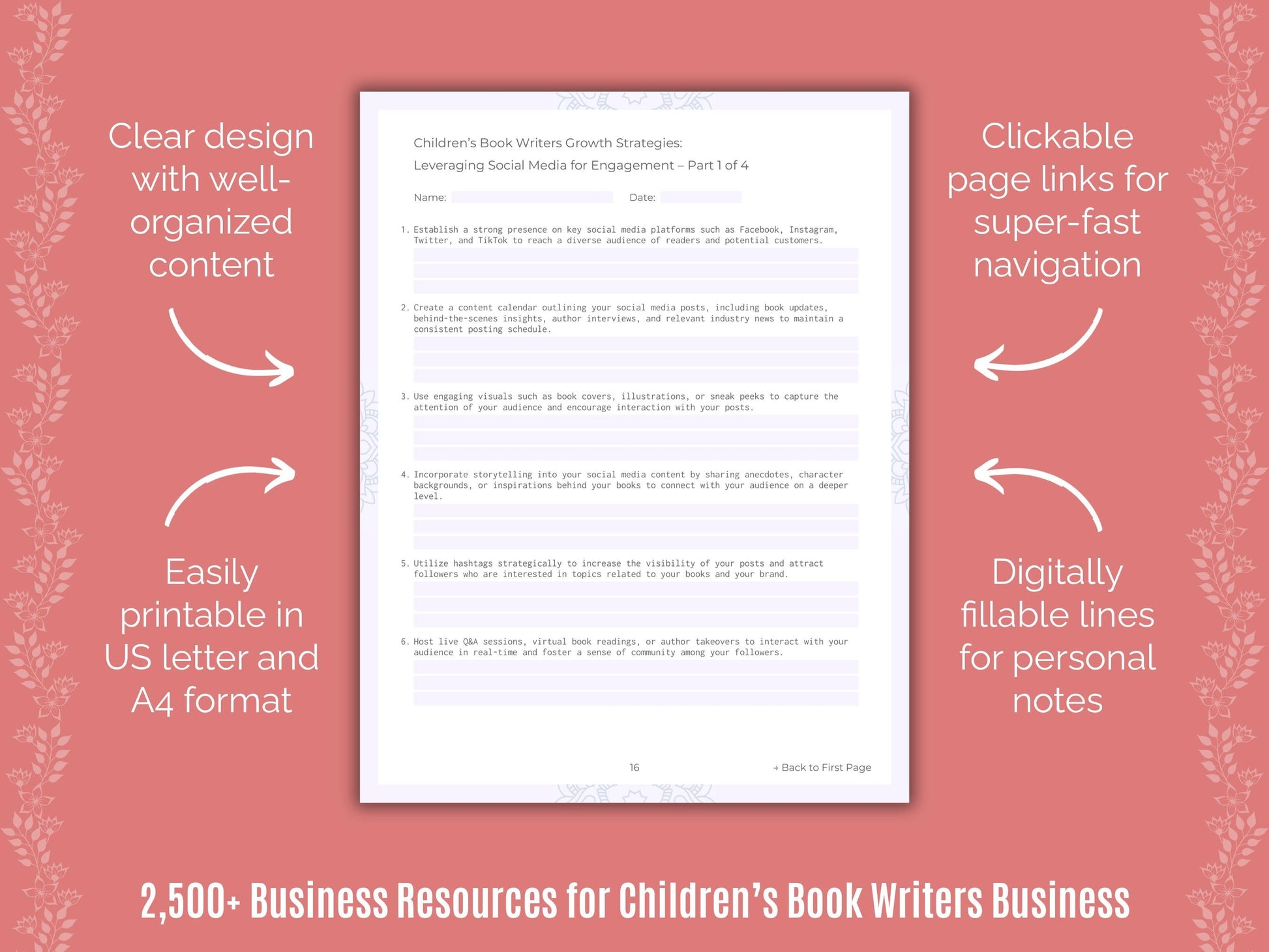 Children’s Book Writers Business Cheat Sheets