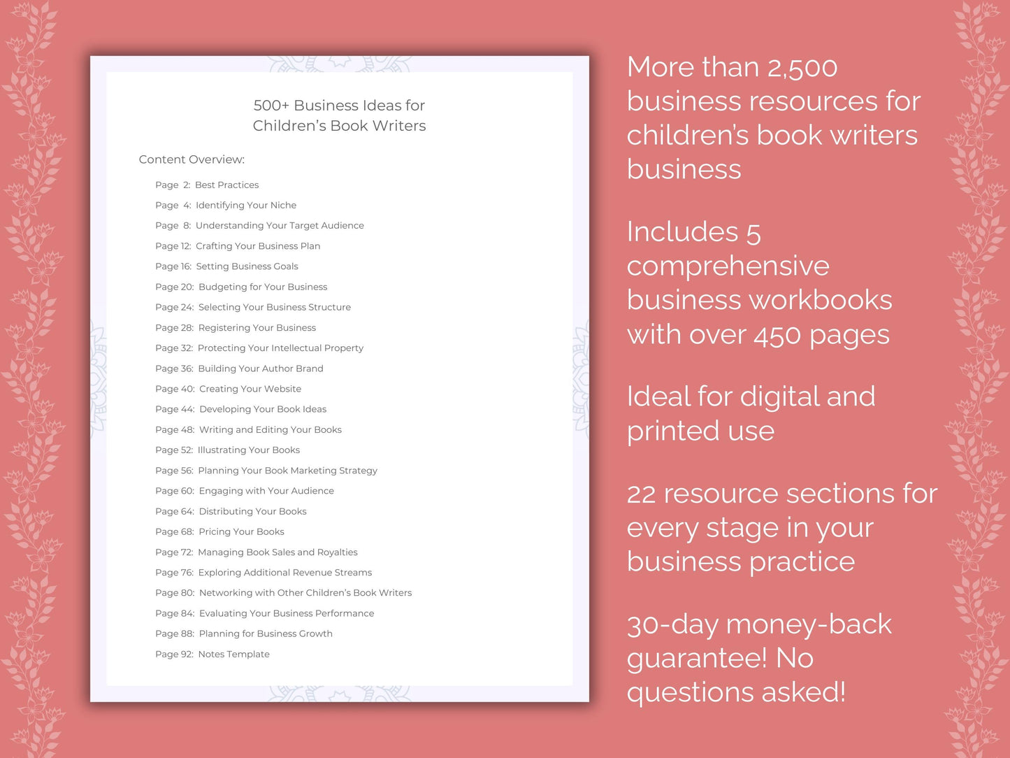 Children’s Book Writers Business Templates