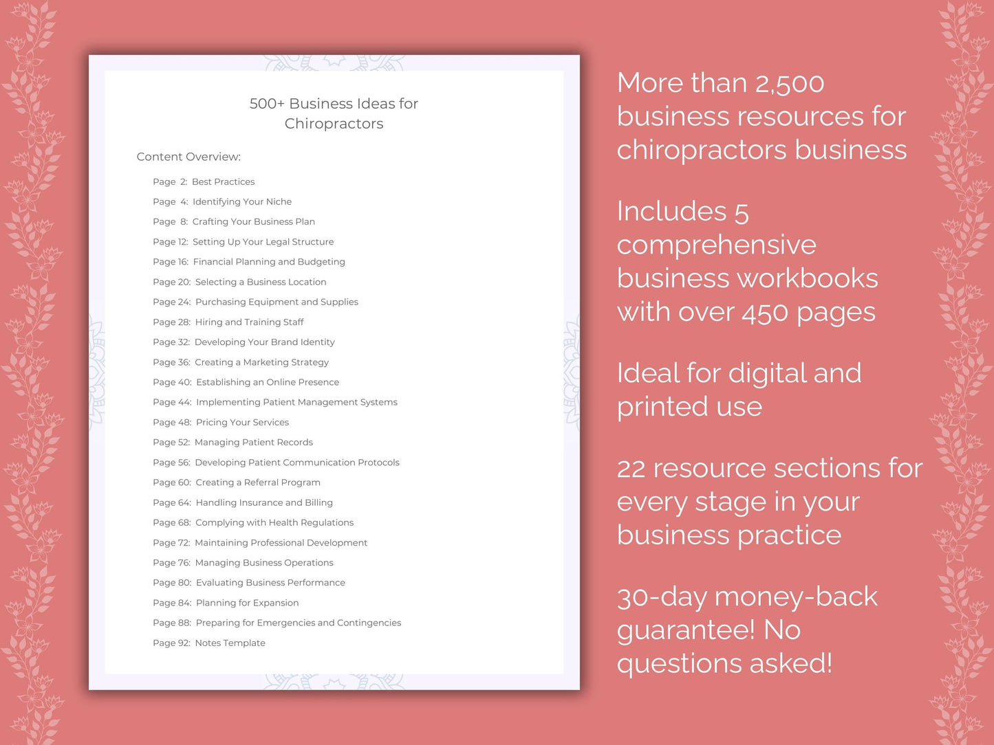 Chiropractors Business Templates