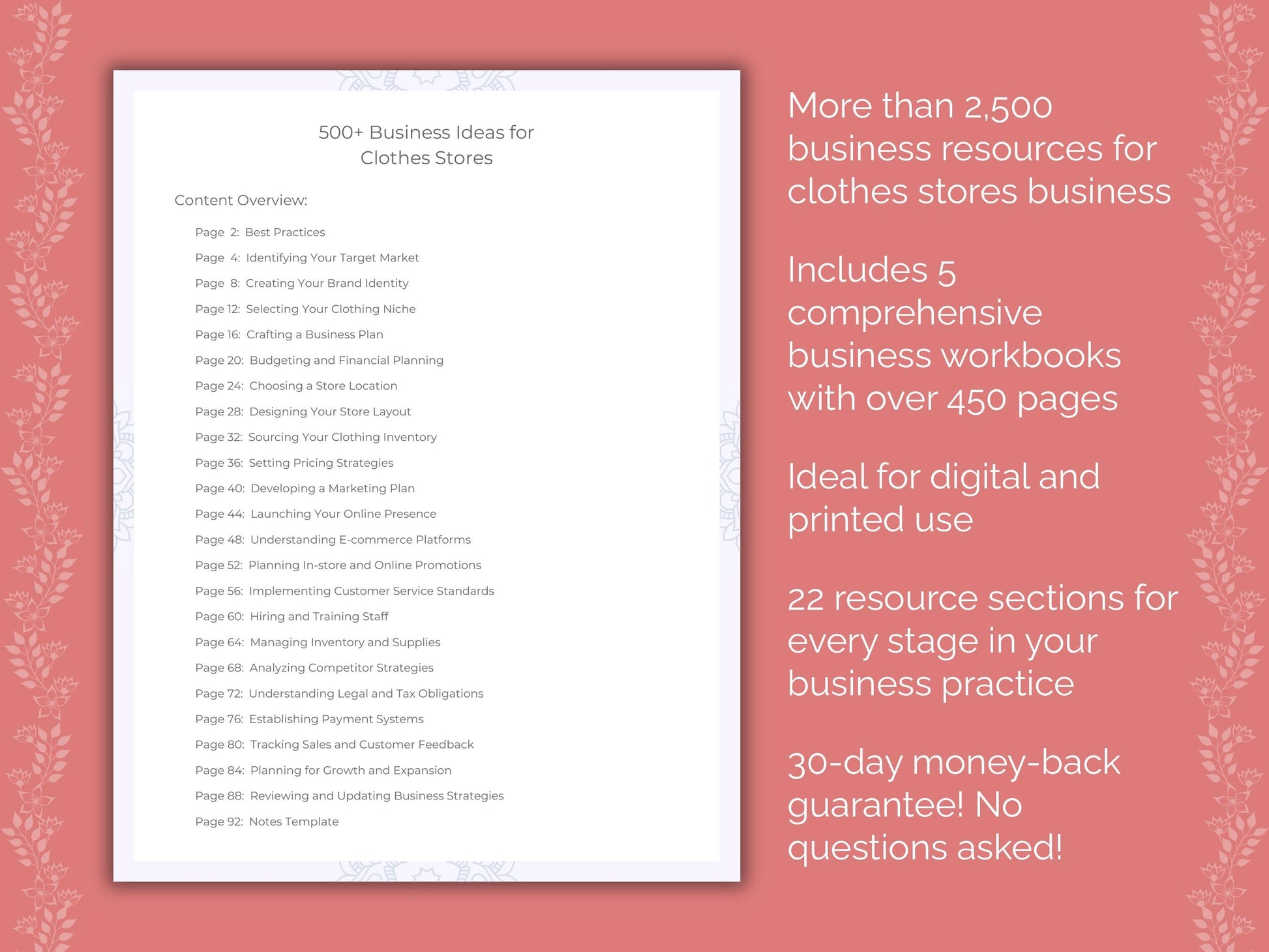 Clothes Stores Business Templates