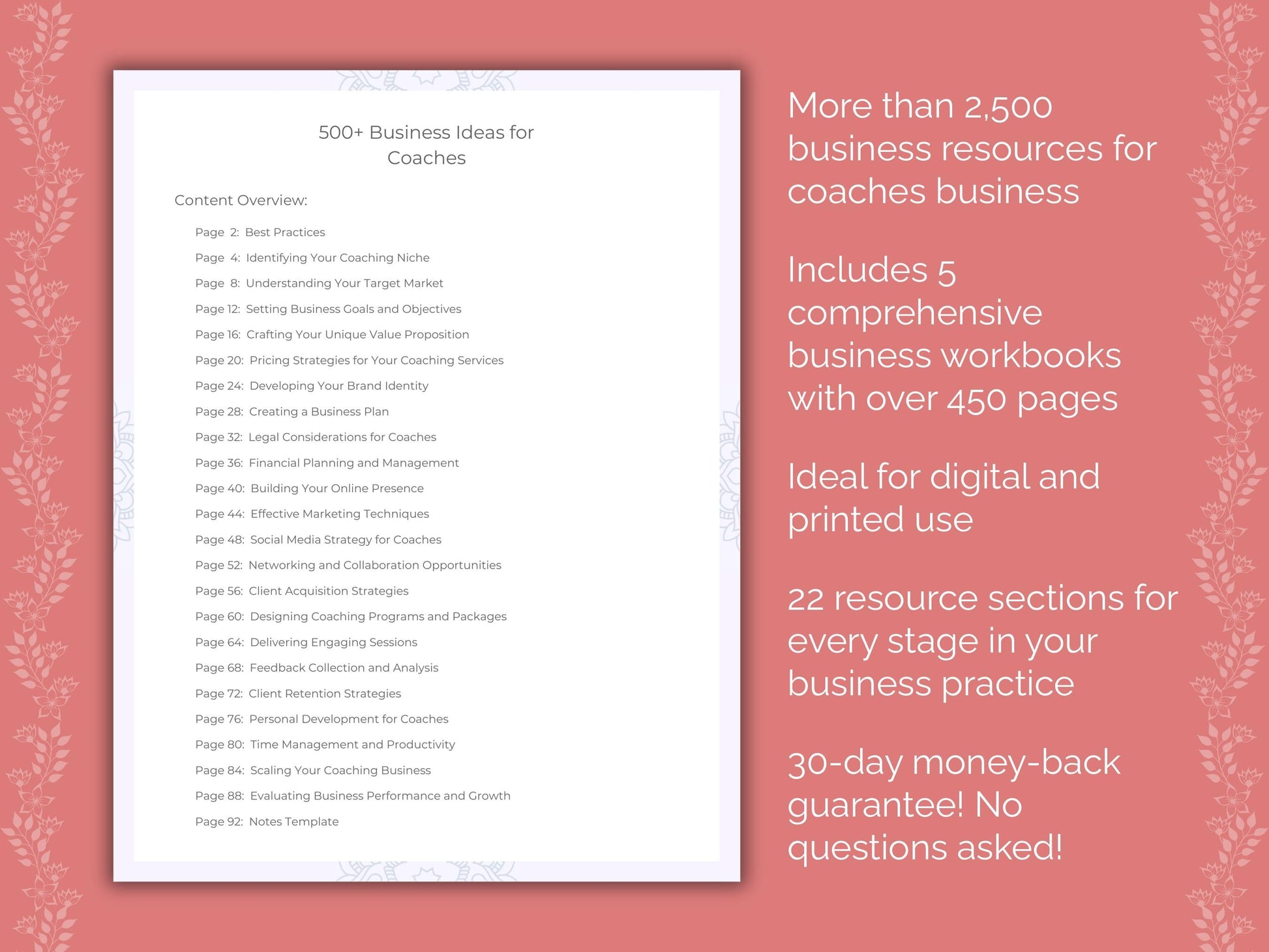 Coaches Business Templates