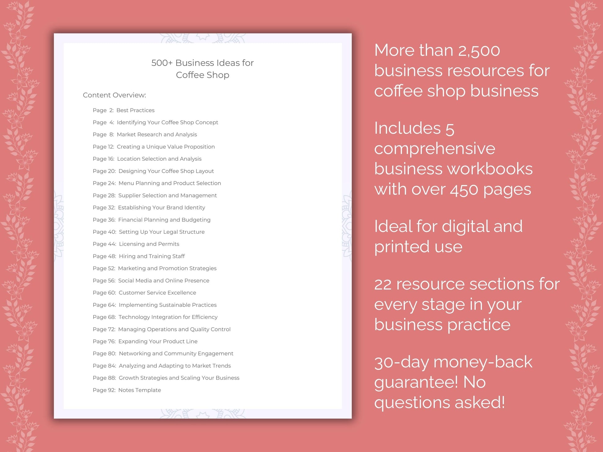 Coffee Shop Business Templates