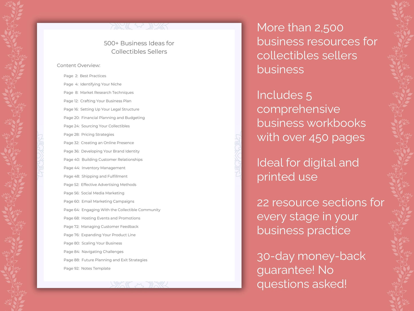 Collectibles Sellers Business Templates