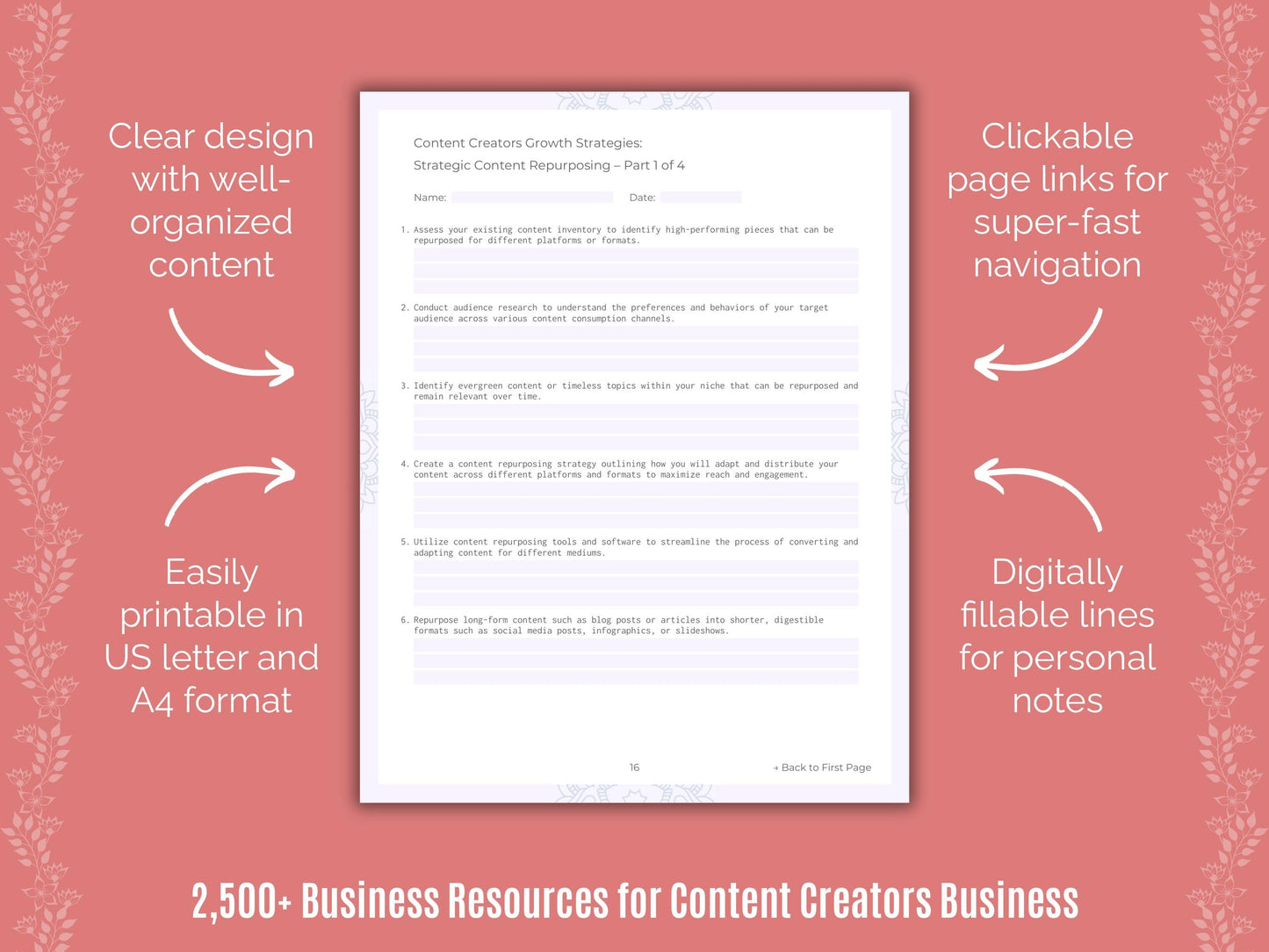 Content Creators Business Cheat Sheets