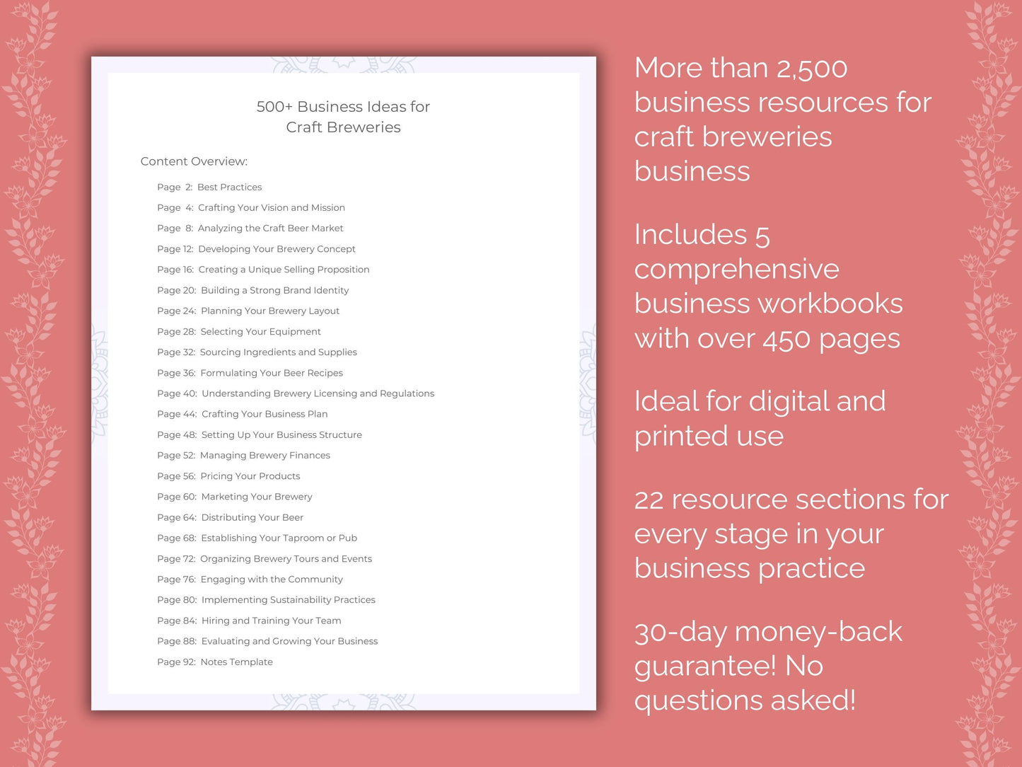 Craft Breweries Business Templates