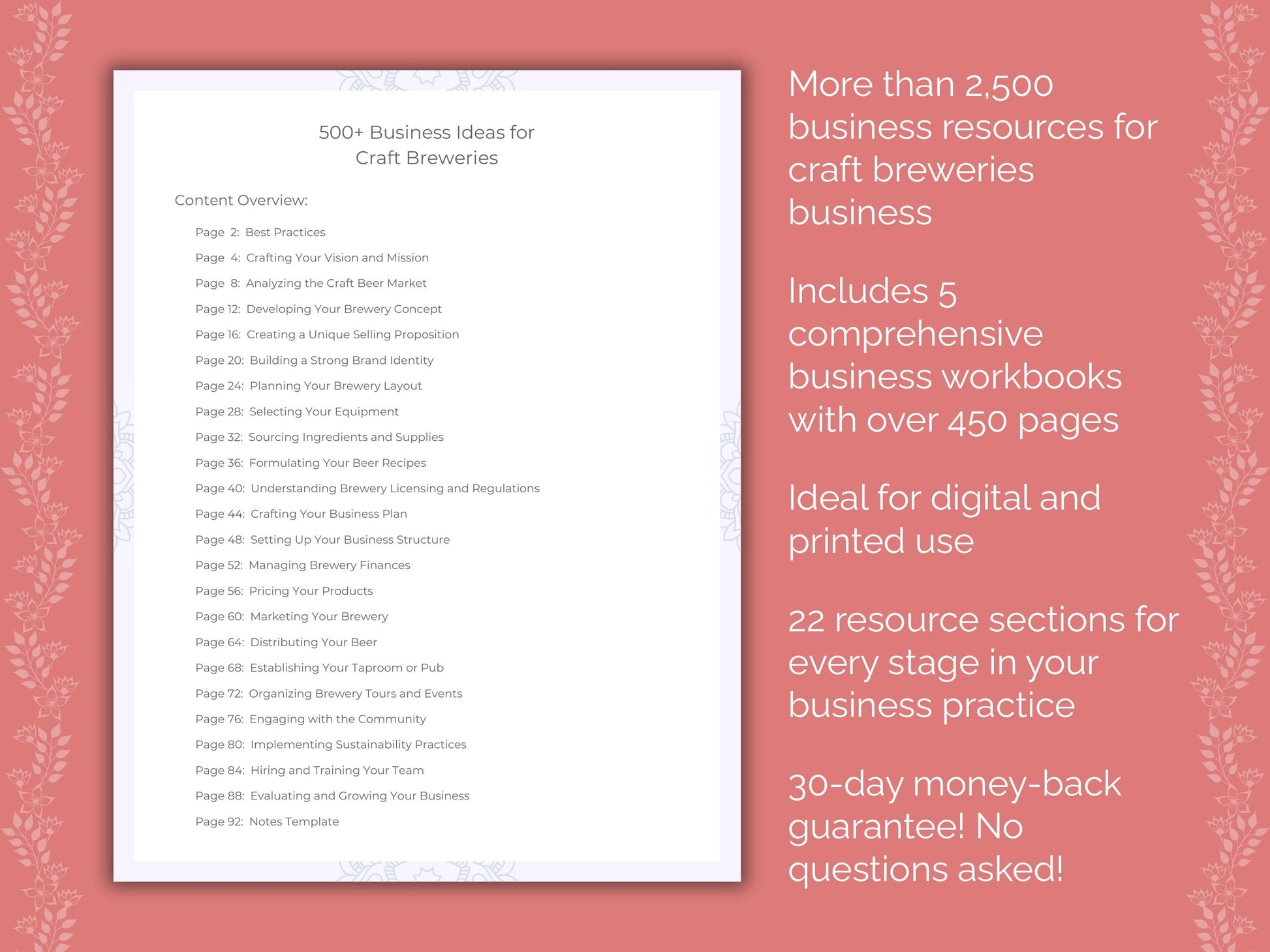 Craft Breweries Business Templates