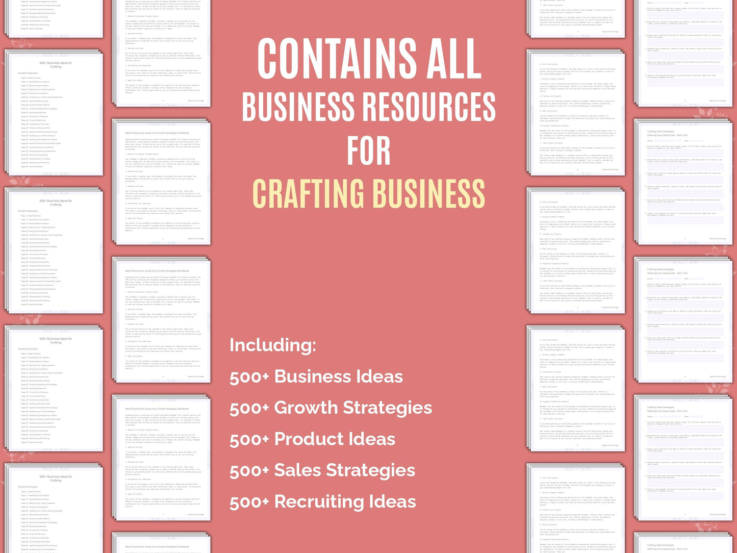 Crafting Business Worksheets