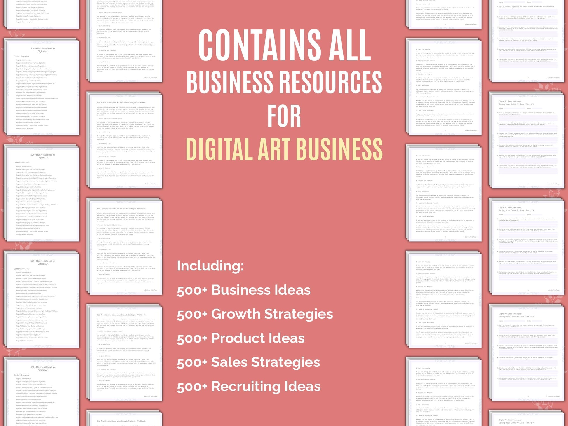 Digital Art Business Worksheets