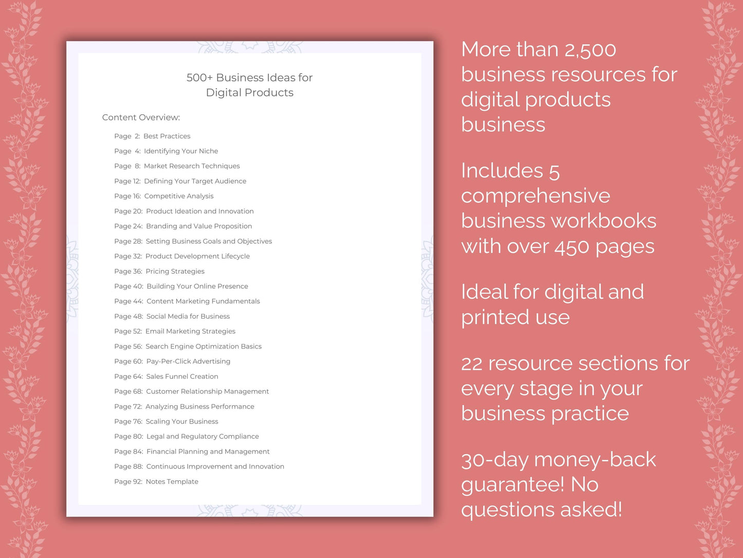 Digital Products Business Templates