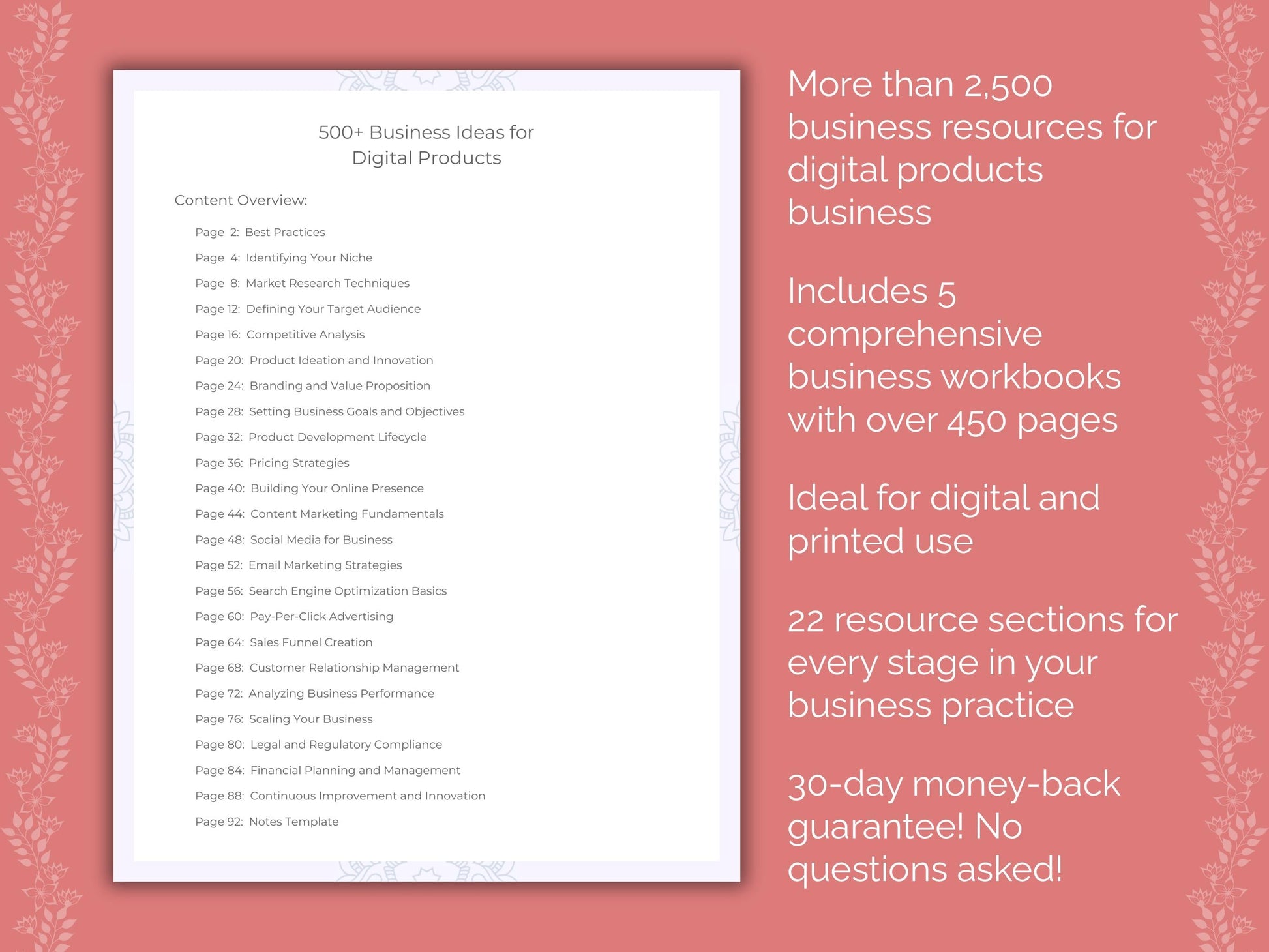 Digital Products Business Templates