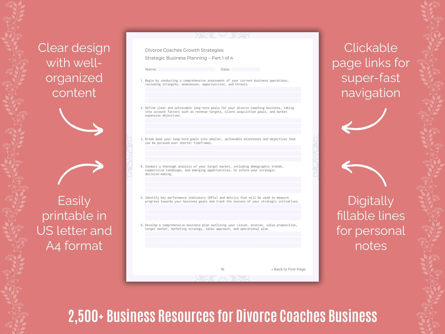 Divorce Coaches Business Cheat Sheets