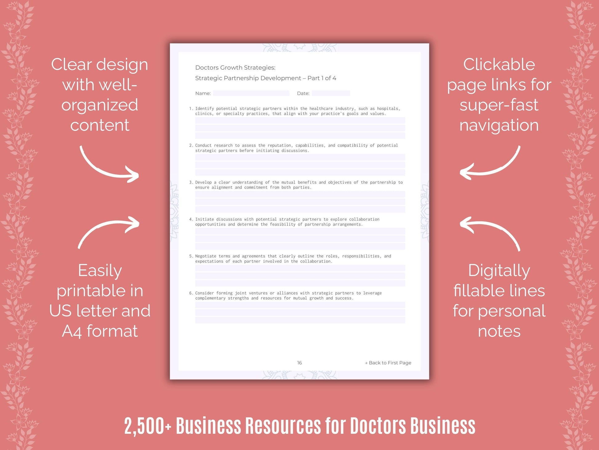 Doctors Business Cheat Sheets