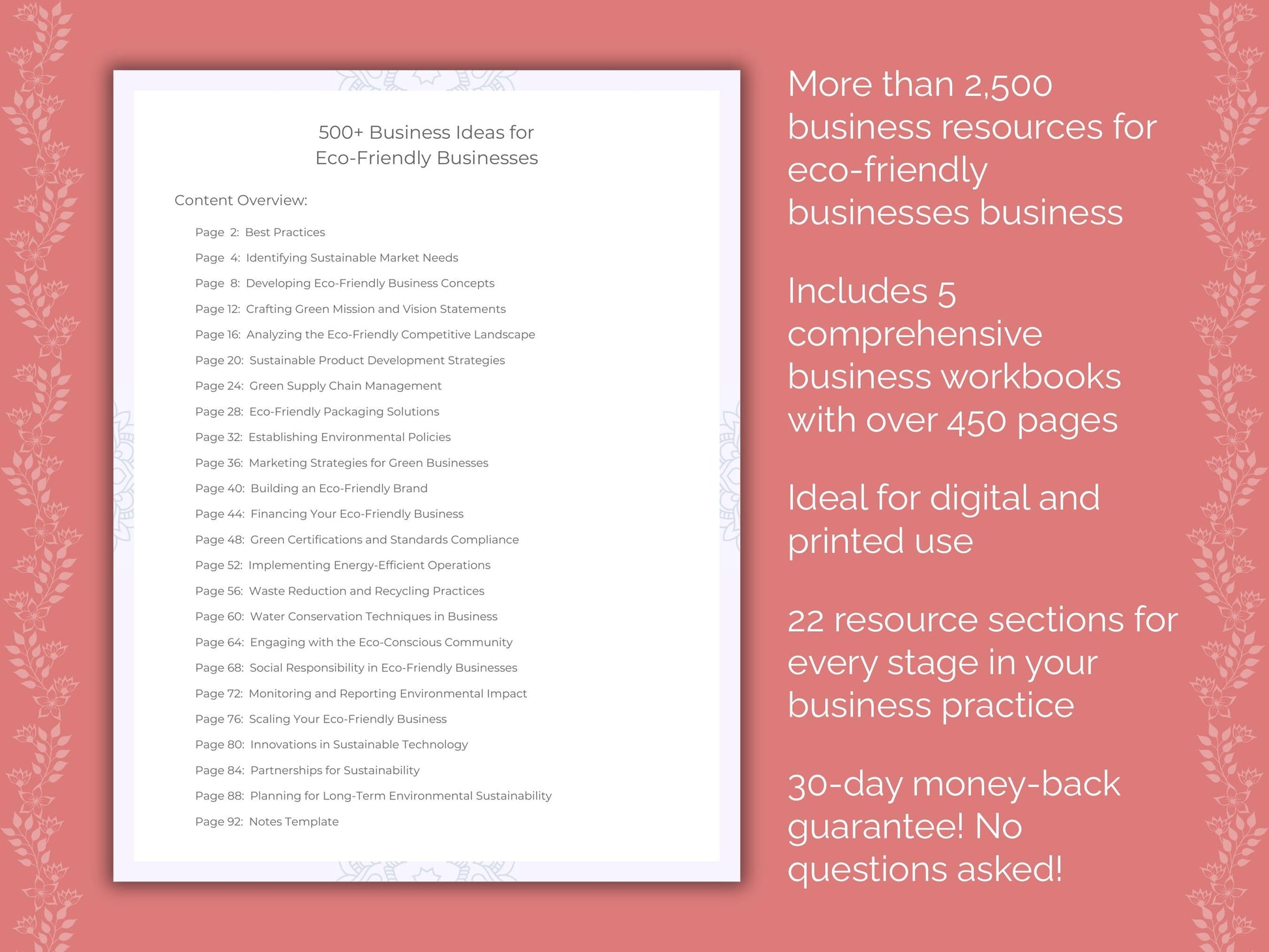 Eco-Friendly Businesses Business Templates