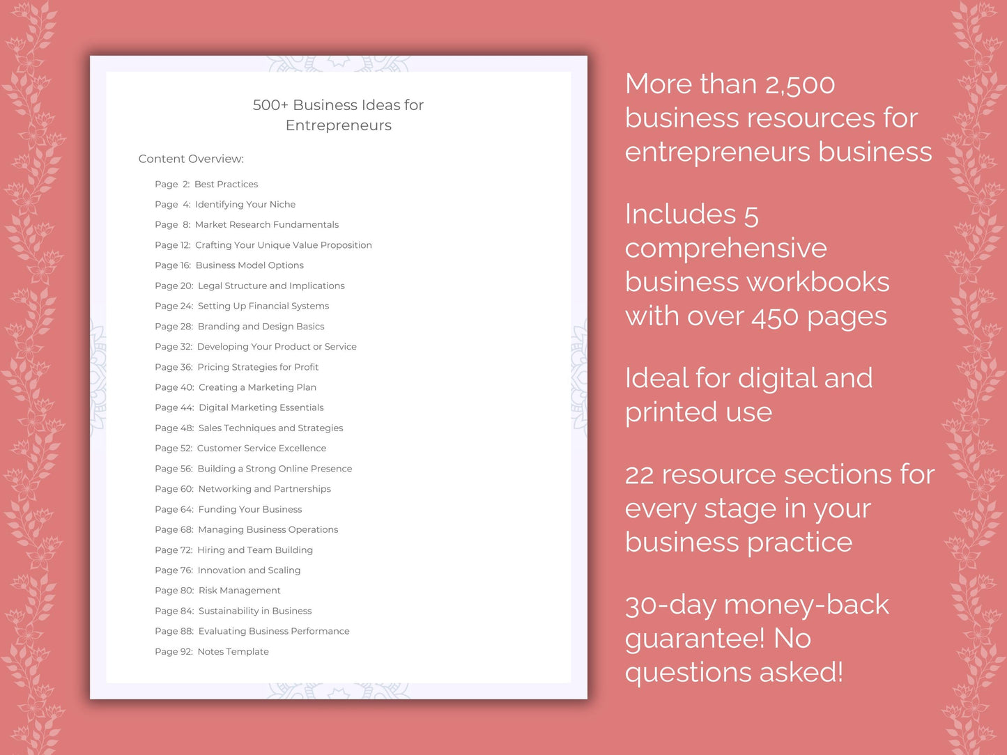 Entrepreneurs Business Templates