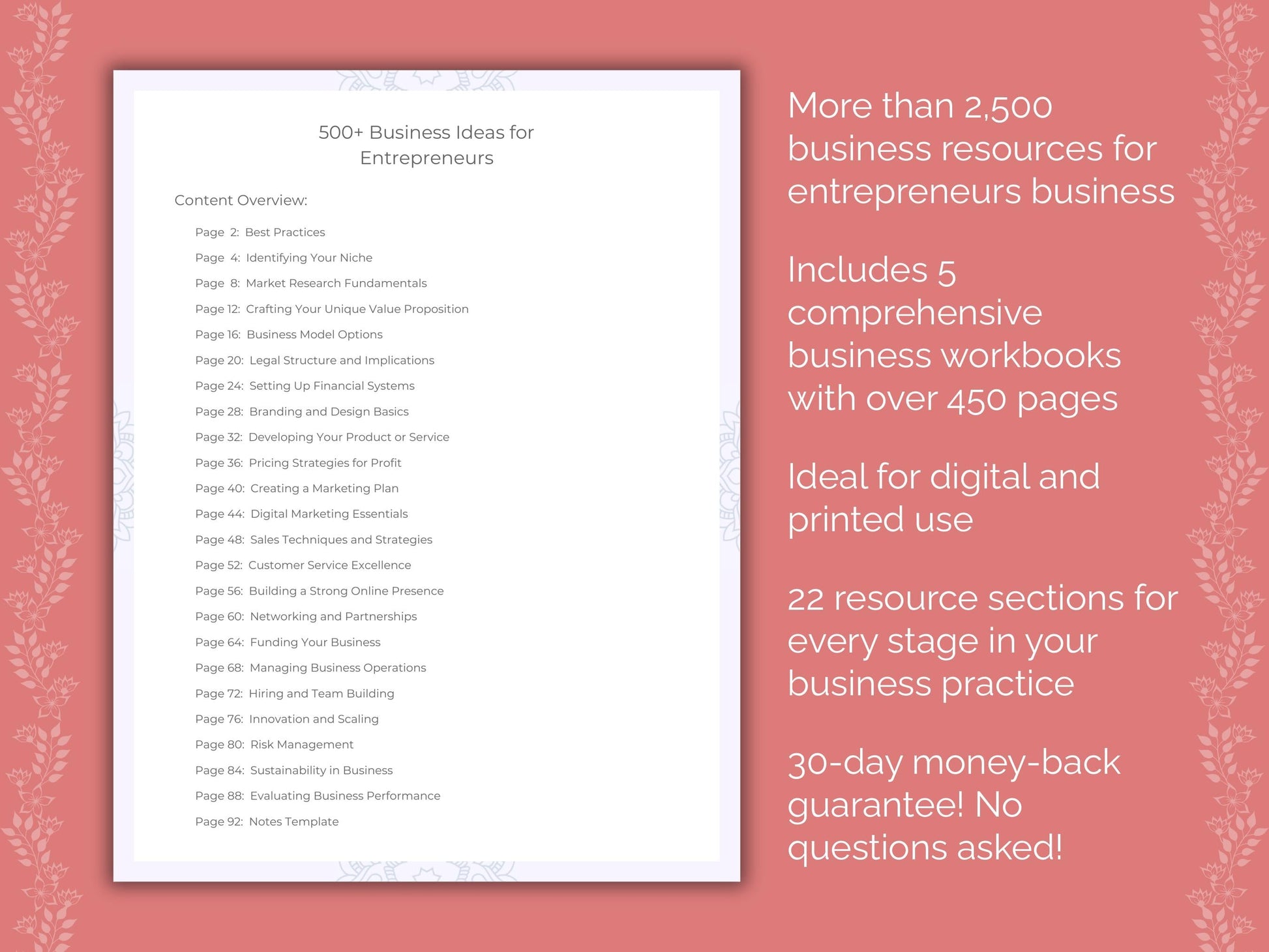 Entrepreneurs Business Templates