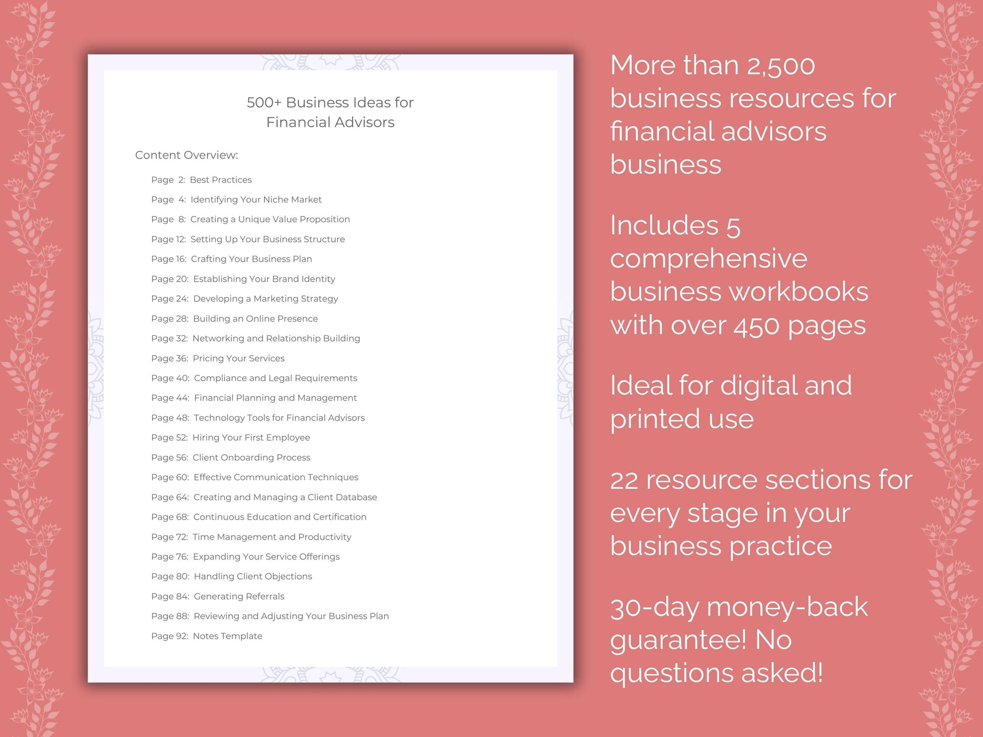 Financial Advisors Business Templates