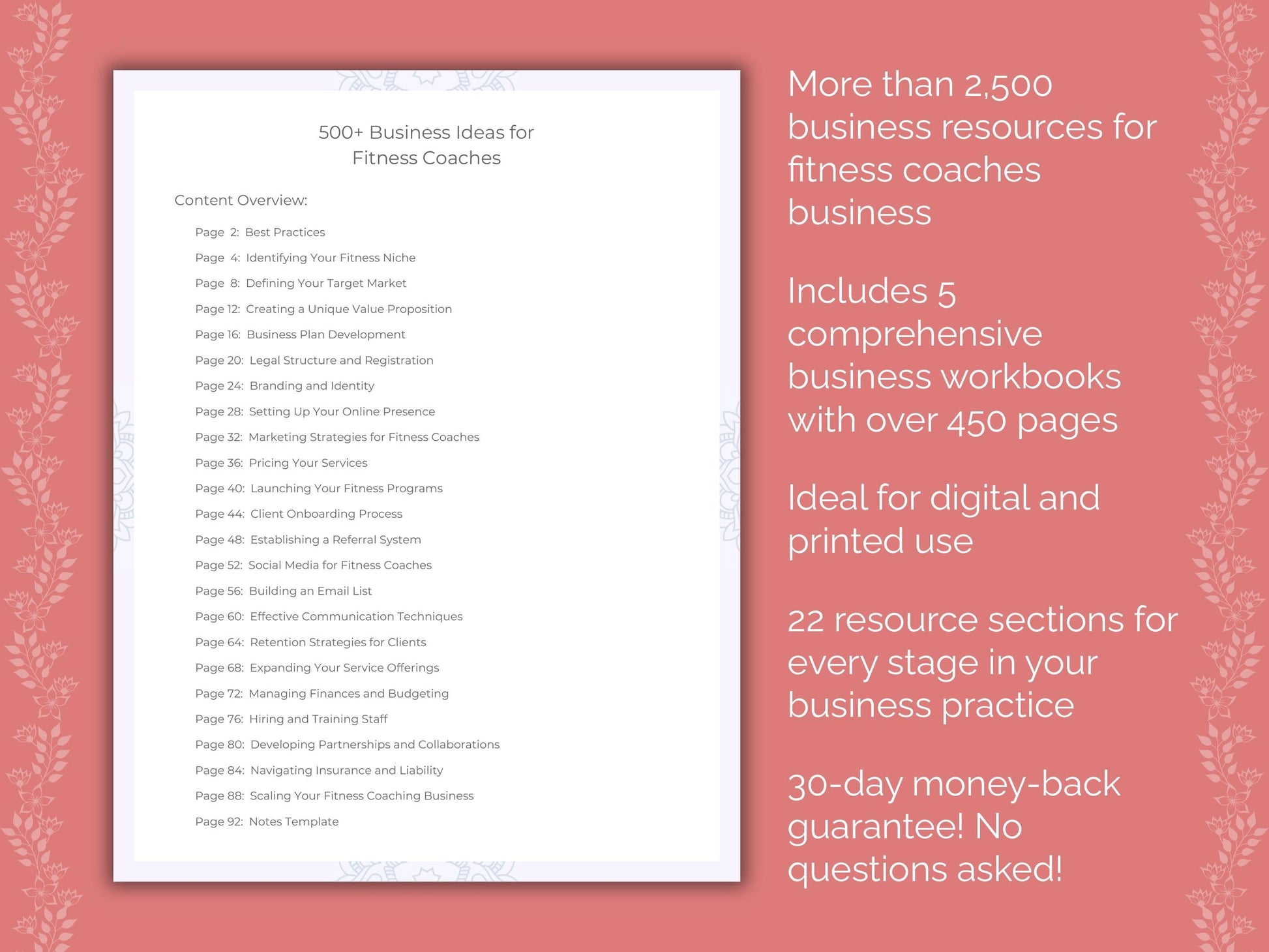 Fitness Coaches Business Templates