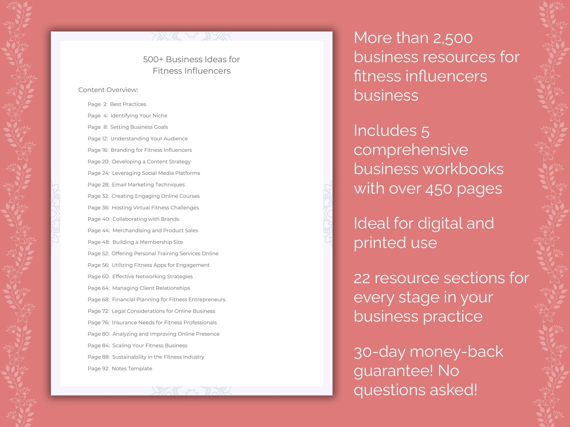 Fitness Influencers Business Templates