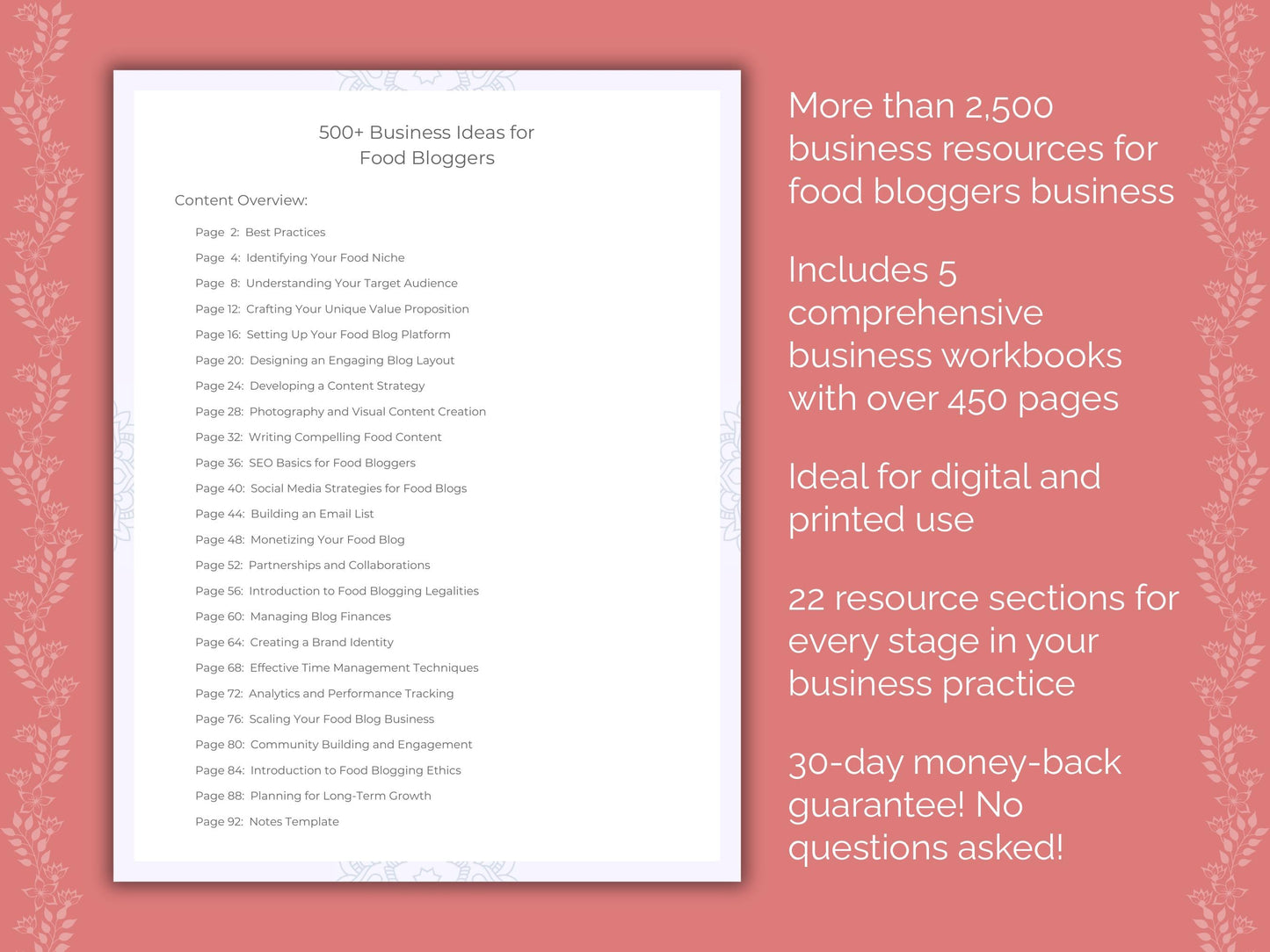 Food Bloggers Business Templates