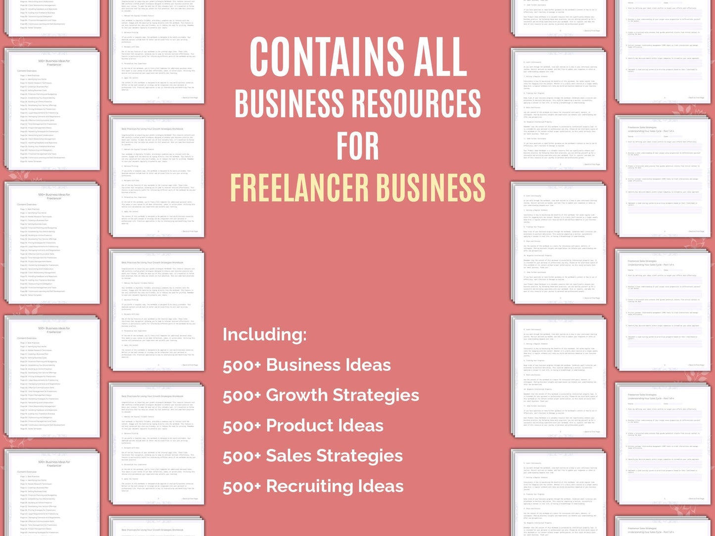 Freelancer Business Worksheets