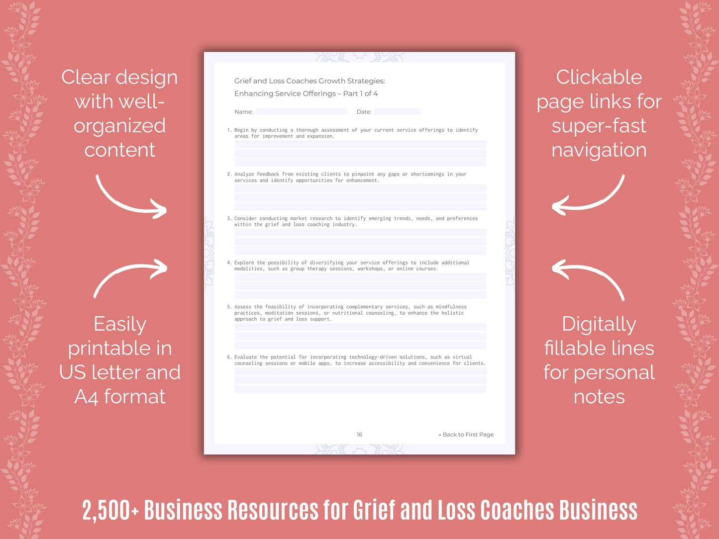 Grief and Loss Coaches Business Cheat Sheets