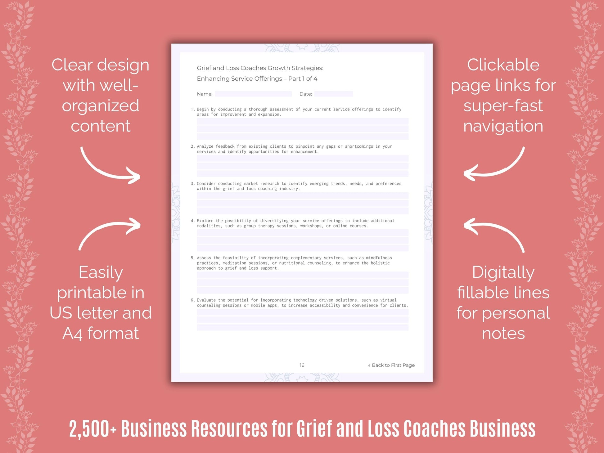 Grief and Loss Coaches Business Cheat Sheets