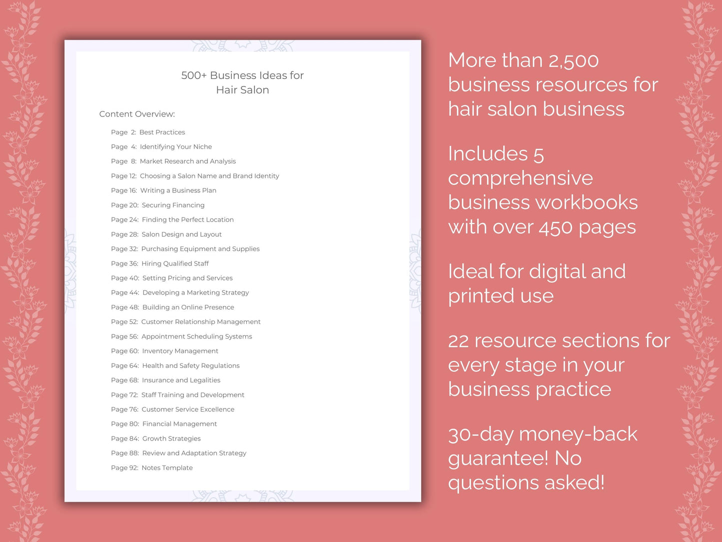 Hair Salon Business Templates