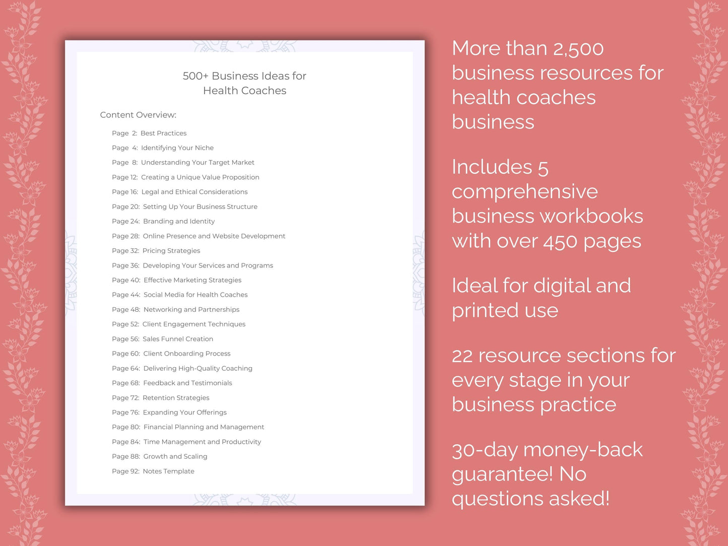 Health Coaches Business Templates