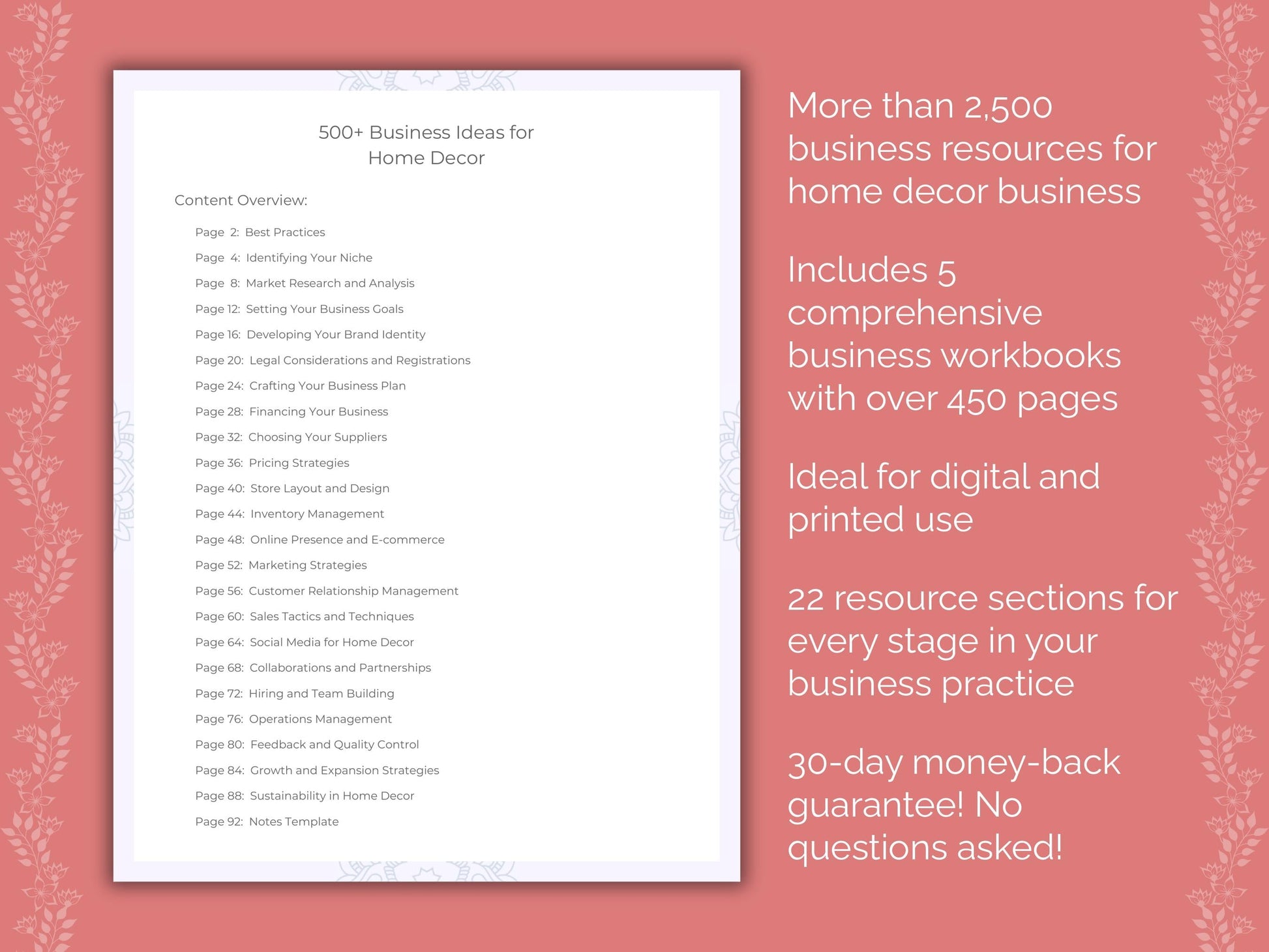 Home Decor Business Templates