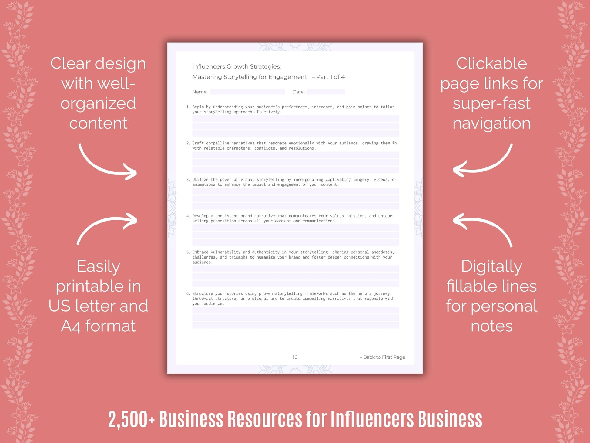 Influencers Business Cheat Sheets