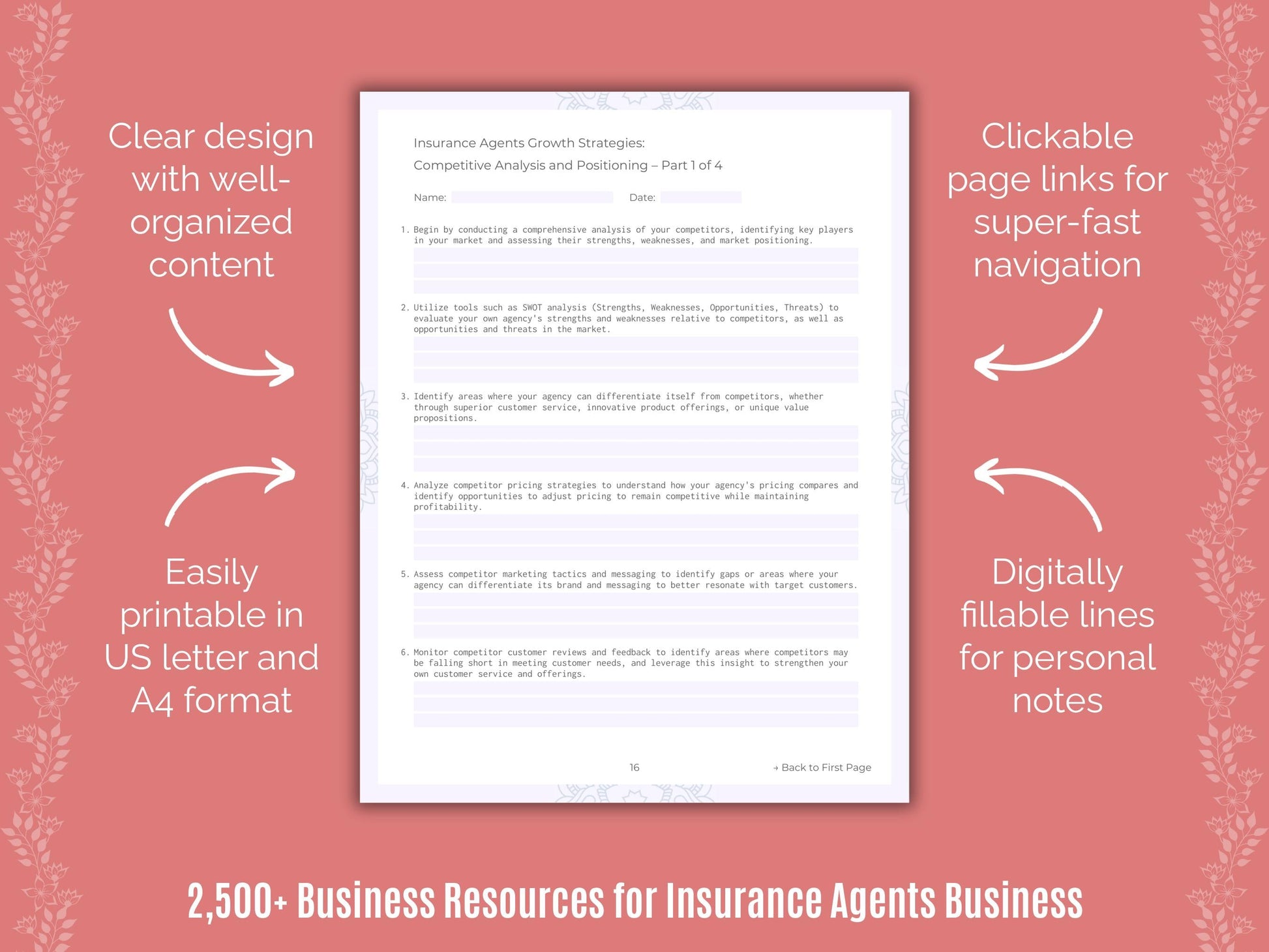 Insurance Agents Business Cheat Sheets