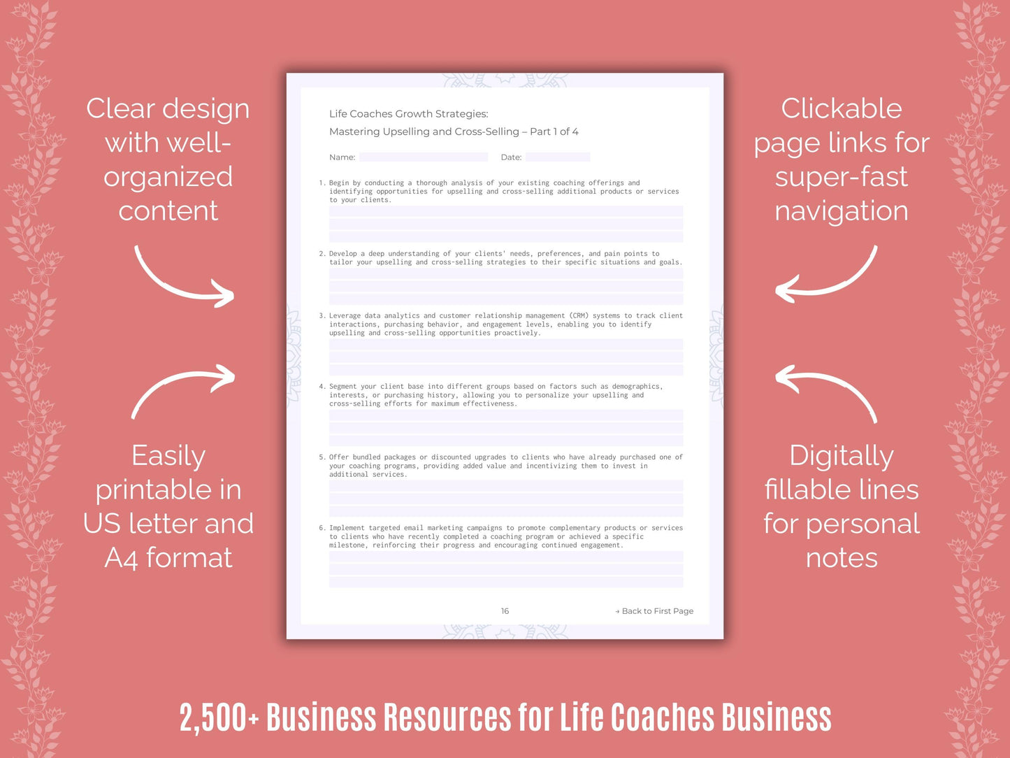 Life Coaches Business Cheat Sheets