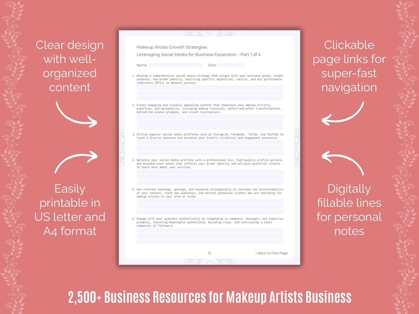 Makeup Artists Business Cheat Sheets