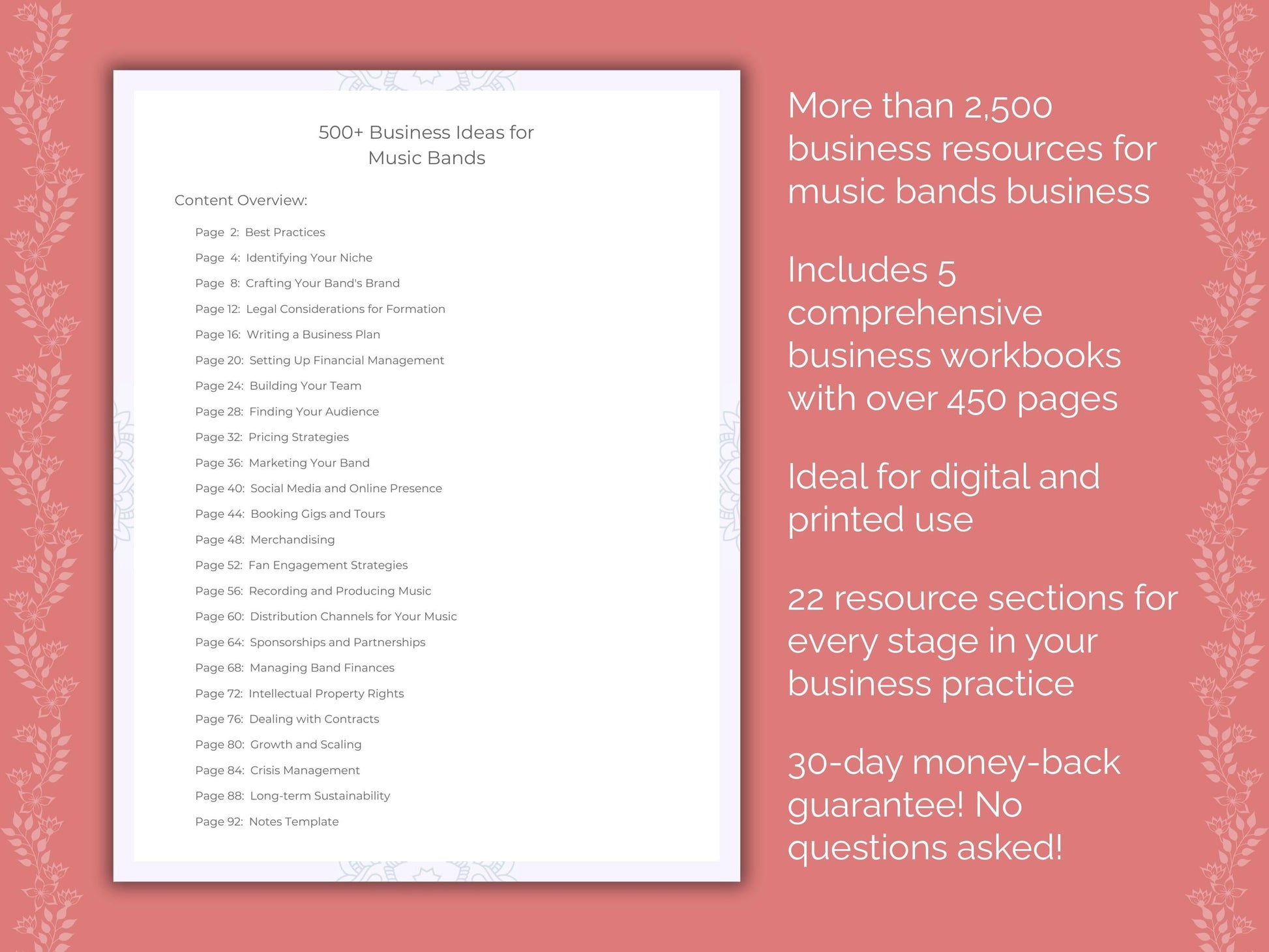 Music Bands Business Templates