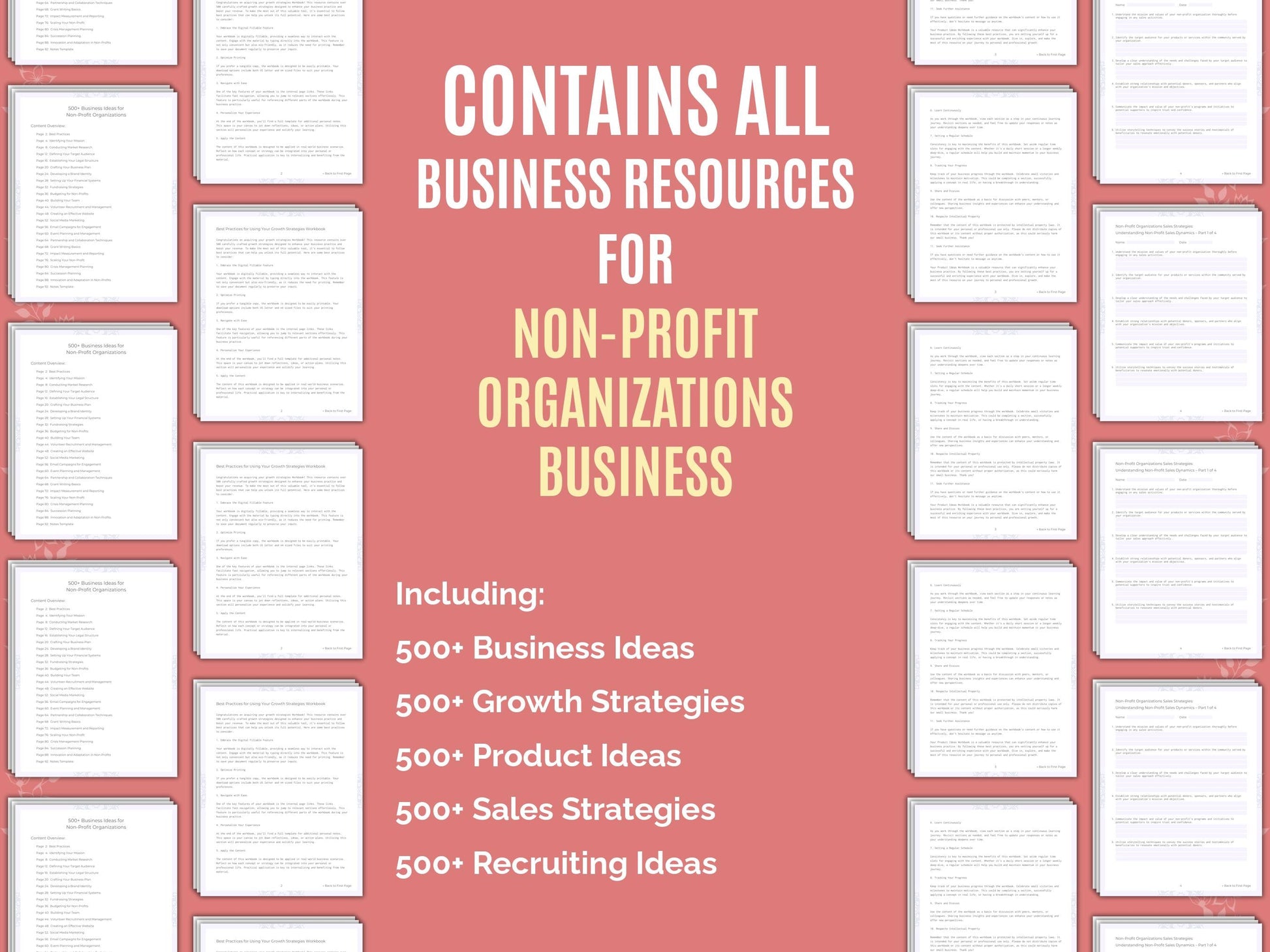 Non-Profit Organizations Business Worksheets