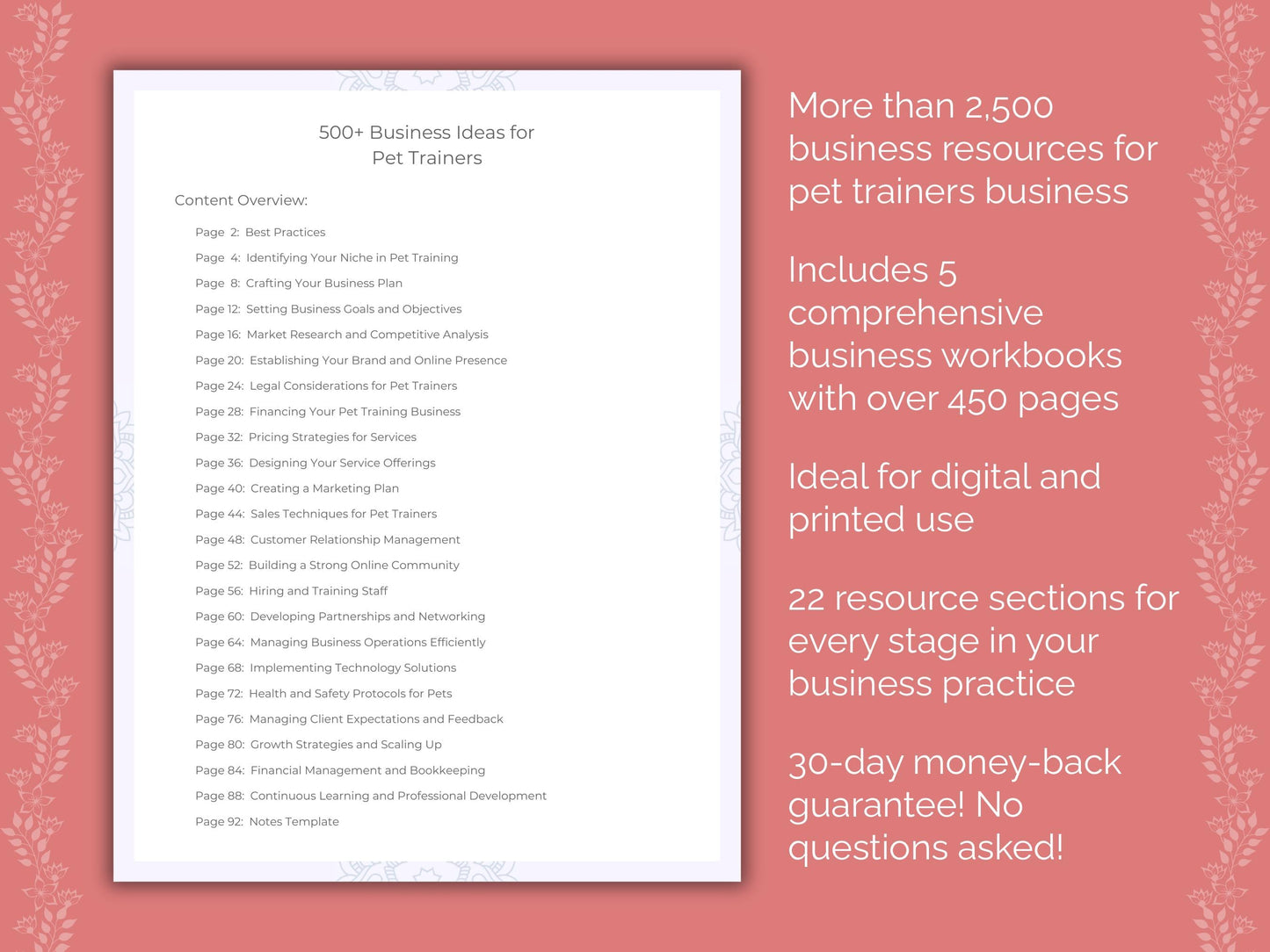 Pet Trainers Business Templates