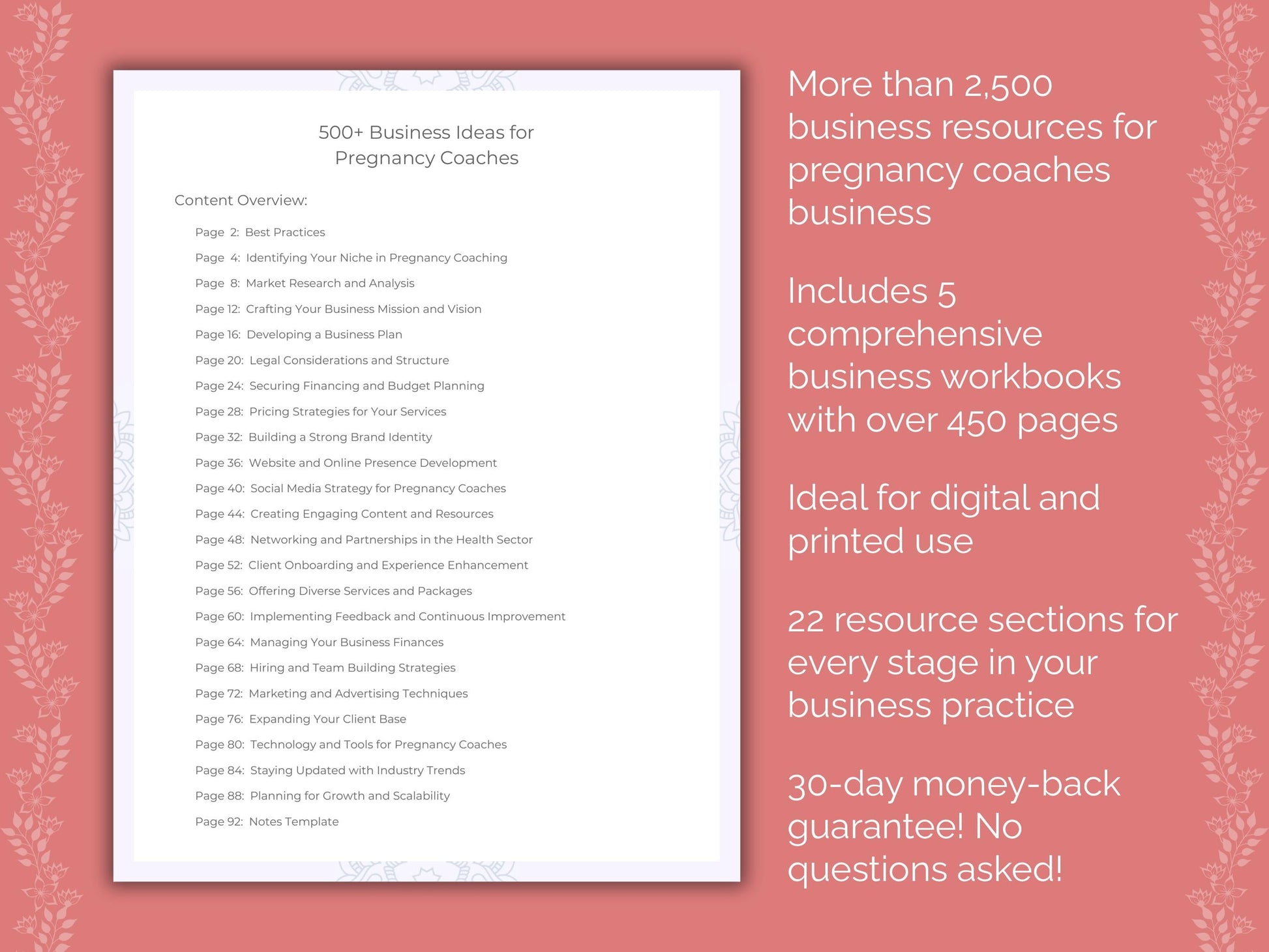 Pregnancy Coaches Business Templates