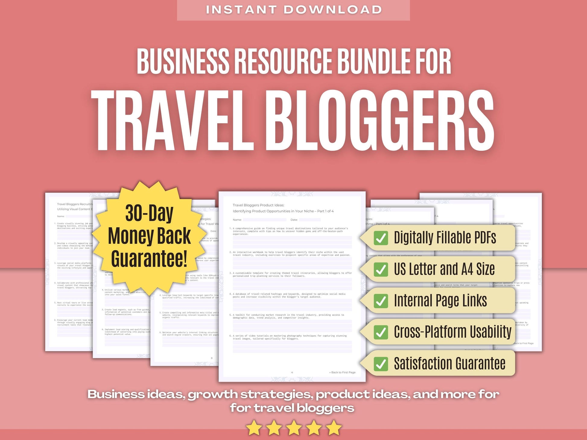 Travel Bloggers Business Workbooks