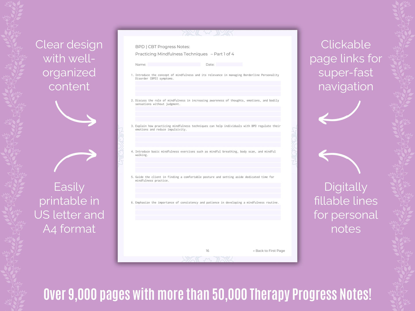 Cognitive Behavioral Therapy (CBT) Progress Notes Counselor Cheat Sheets